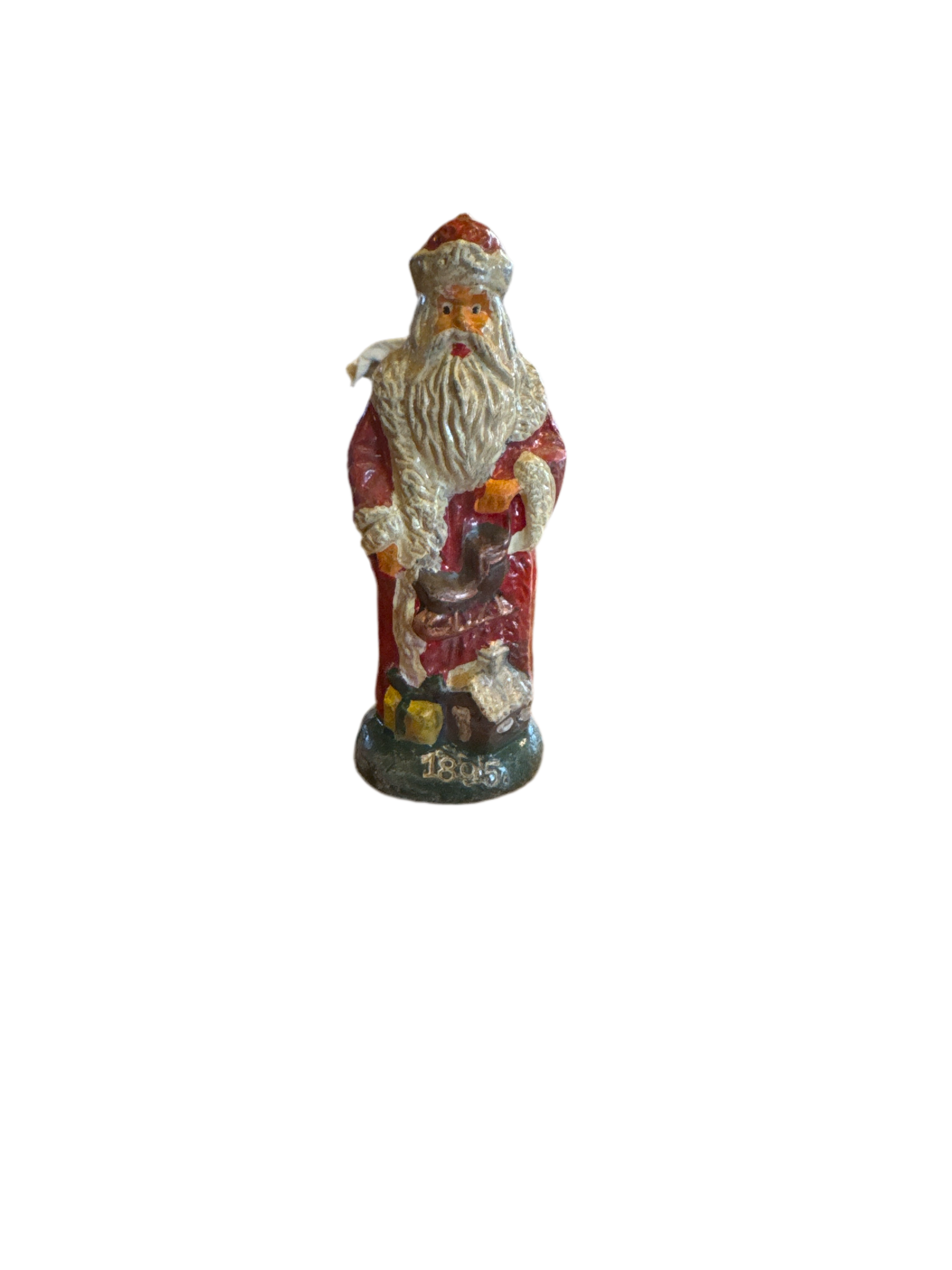 Lead Old Fashion Santa Claus 1895-Jantiques LLC.