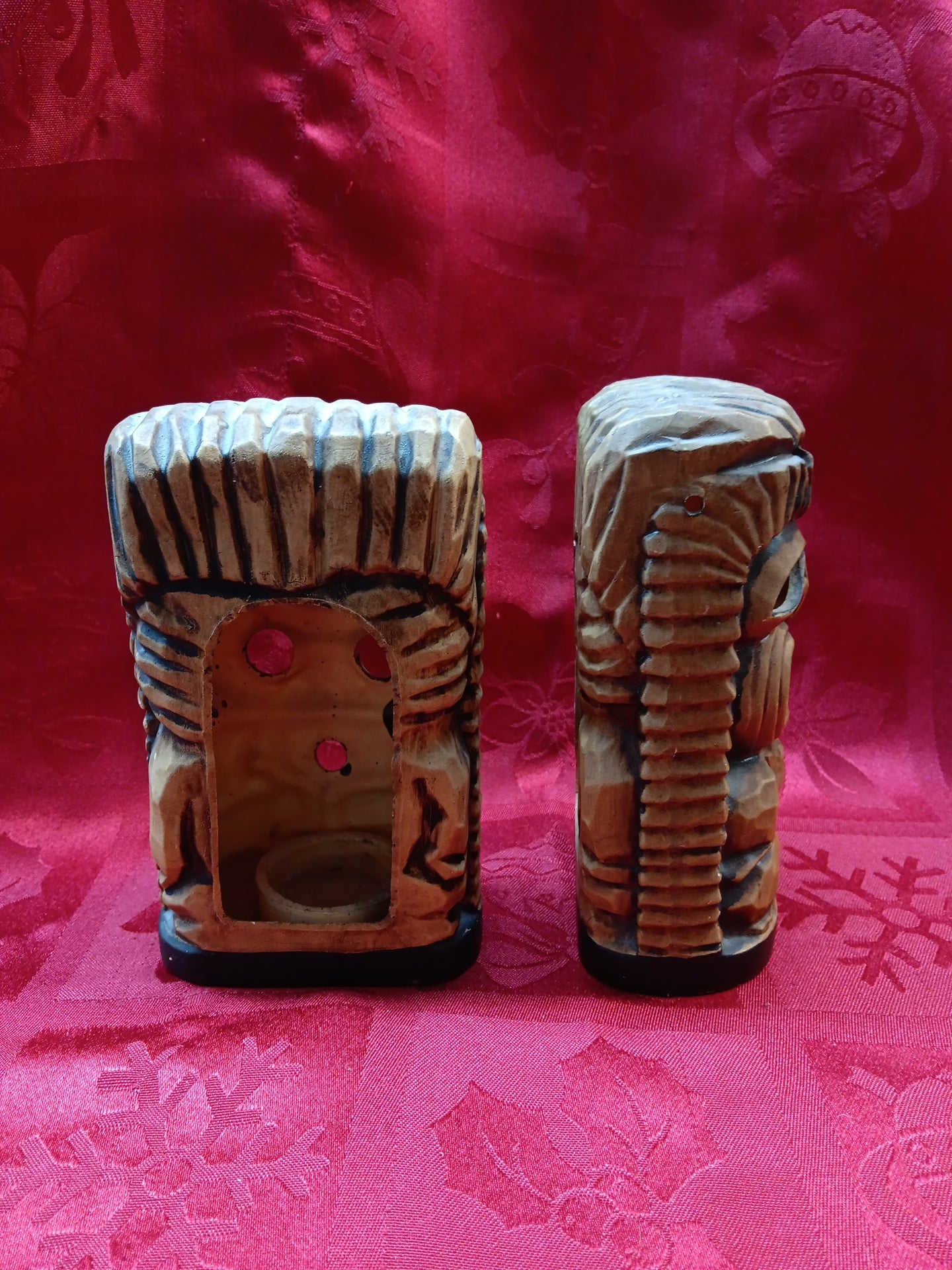 Tiki Tea Light Candle Holder Votive-Jantiques LLC.