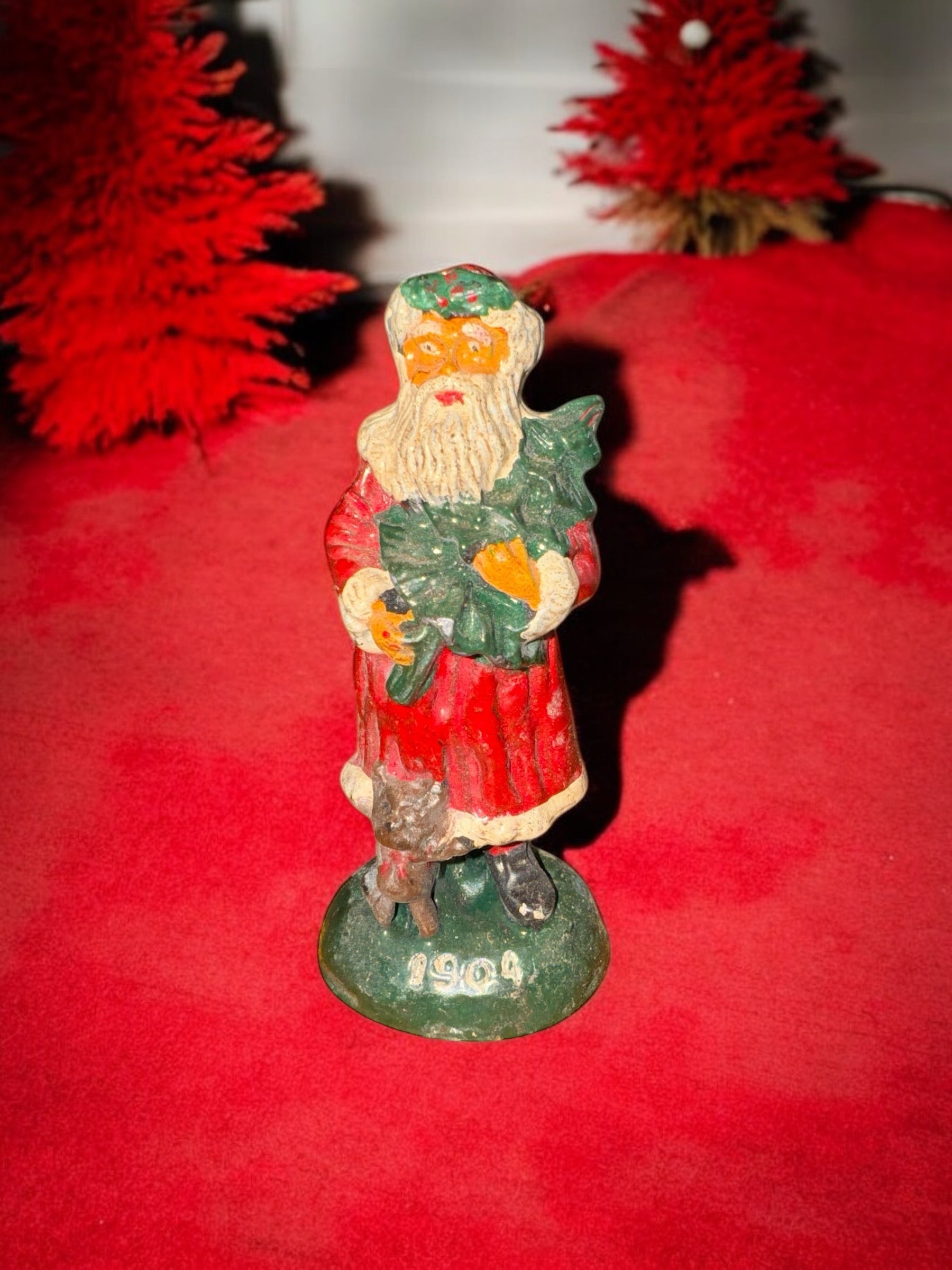 Lead Old Fashion Santa Claus 1904-Jantiques LLC.