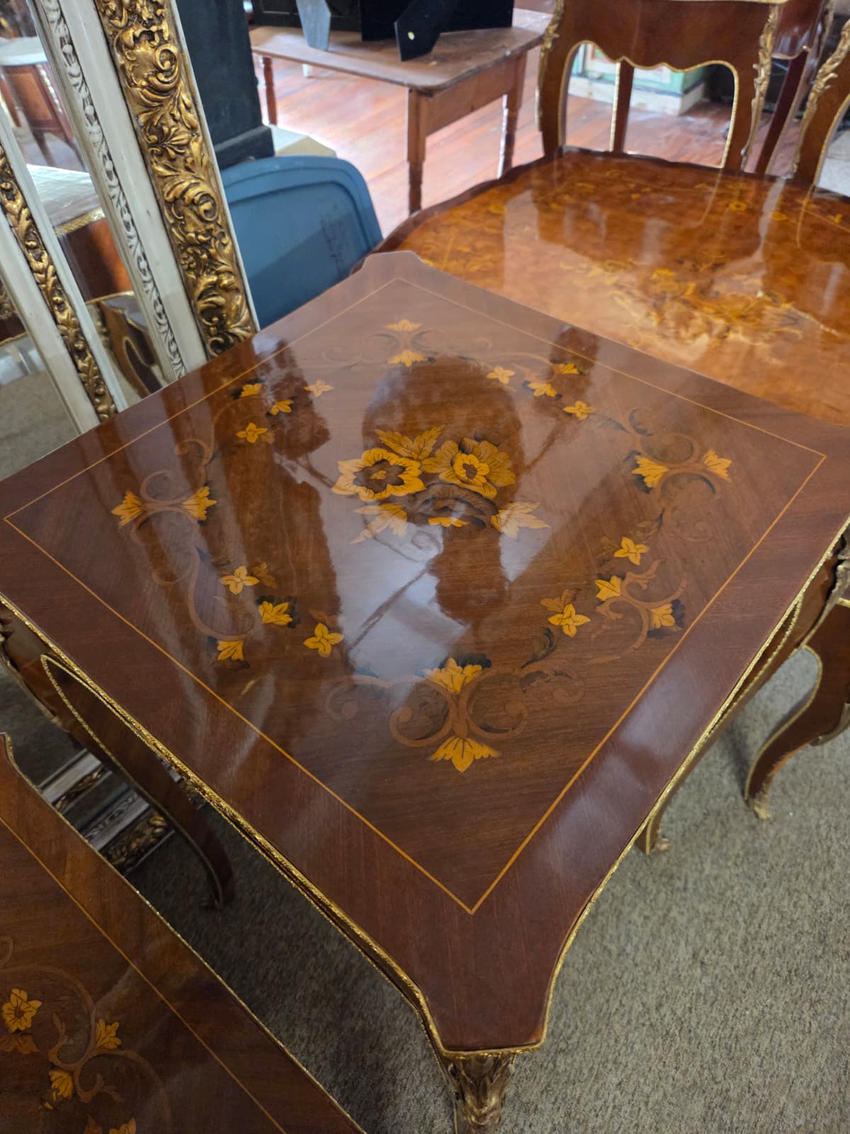 19th-century tables in the Louis XV aesthetic.