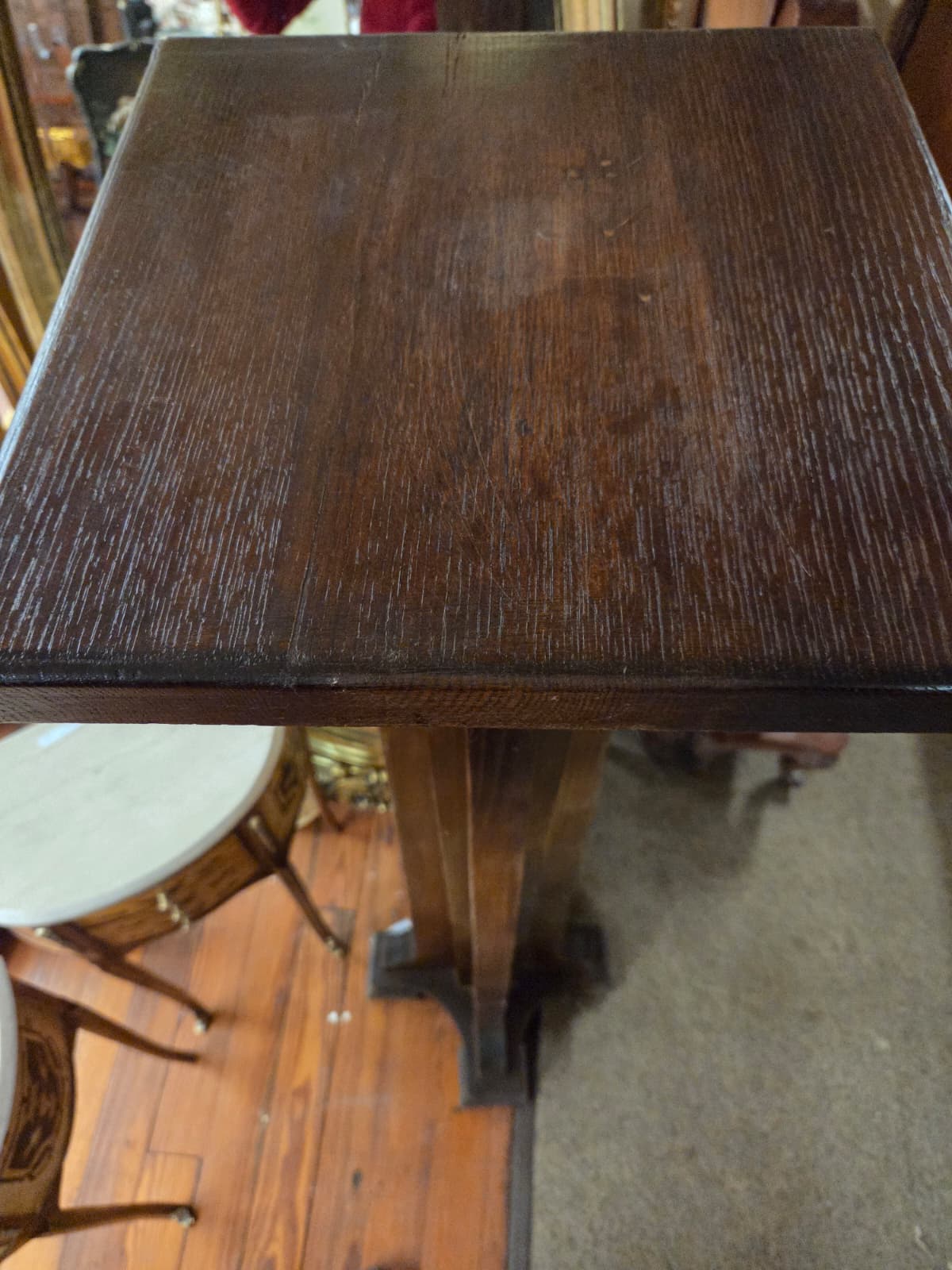 Pair of wooden pedestals
