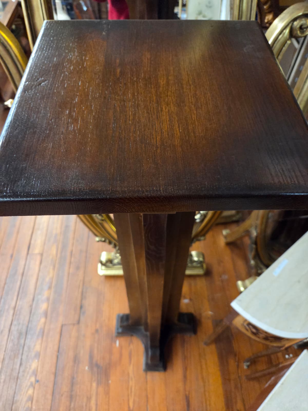 Pair of wooden pedestals