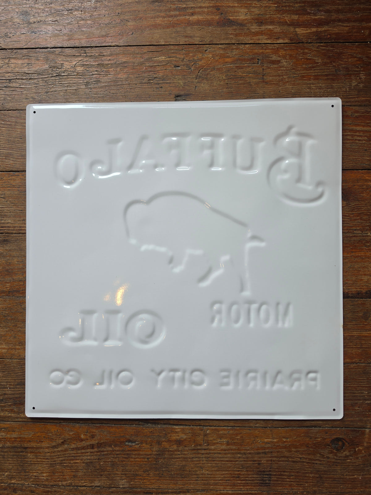 Buffalo Motor Oil metal sign