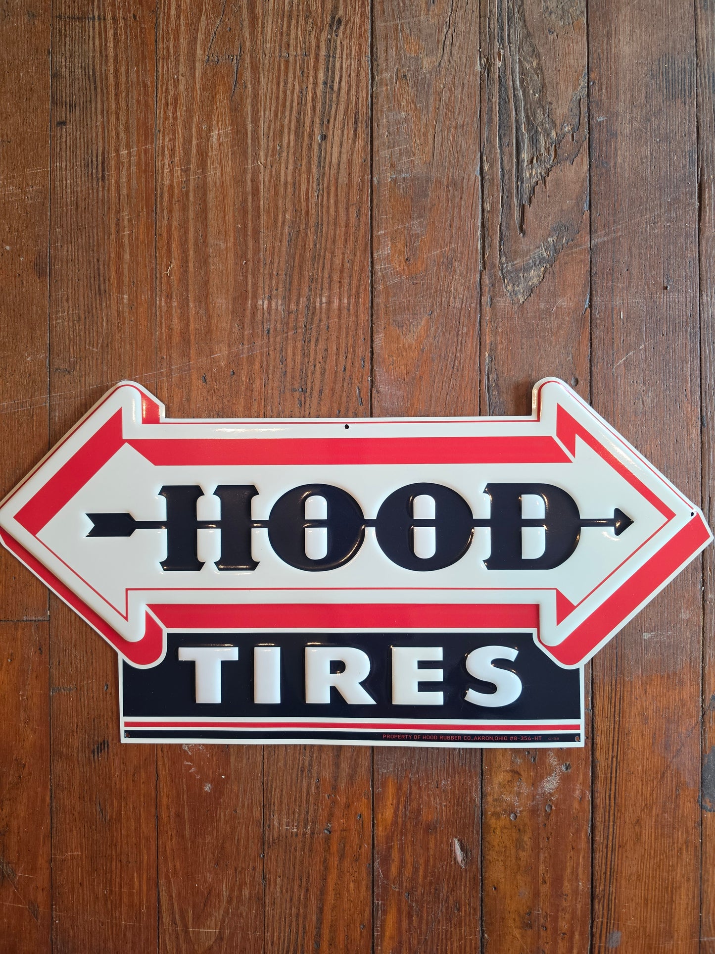 Hood Tires Metal sign