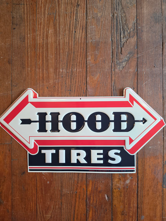 Hood Tires Metal sign