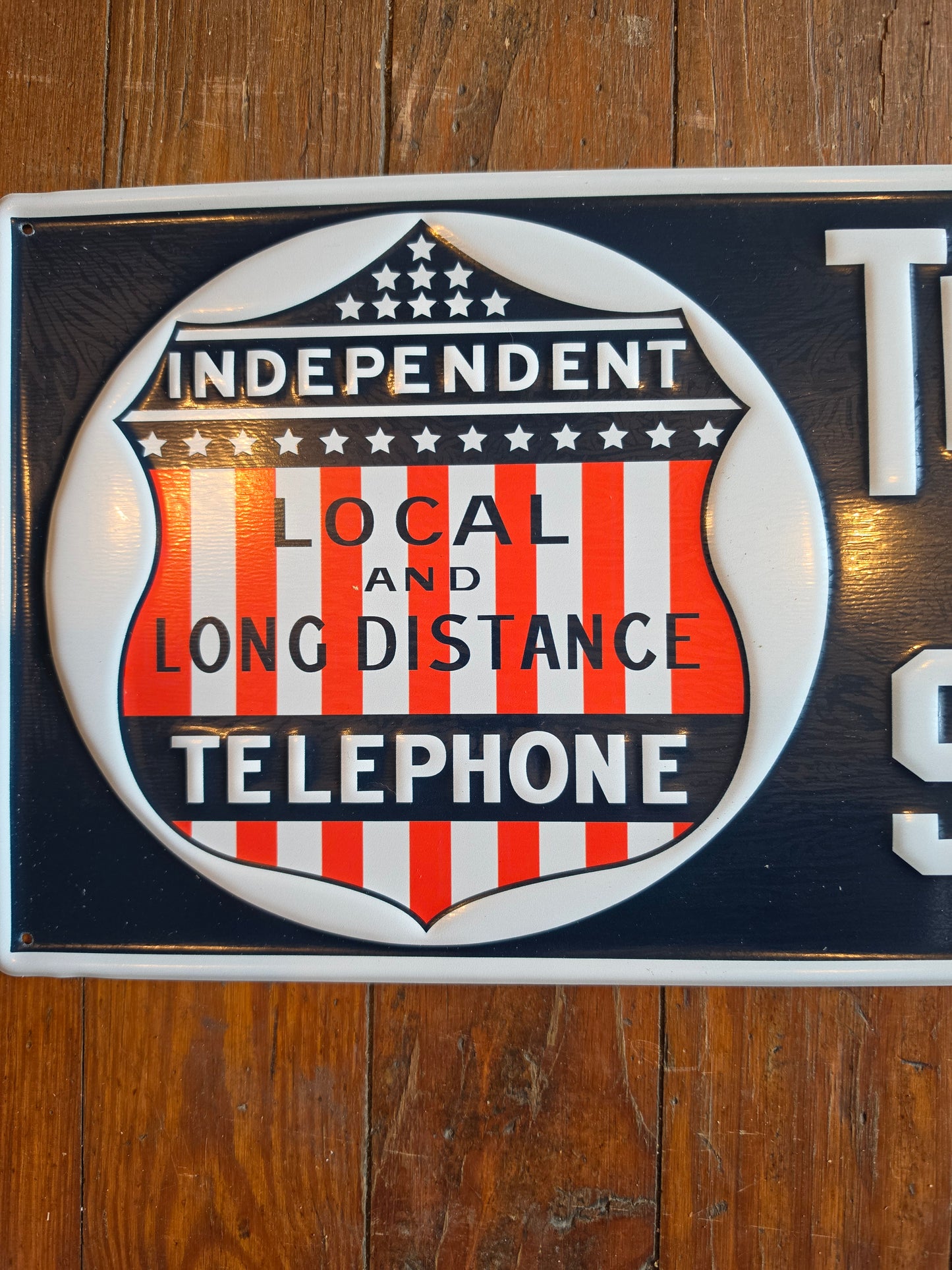 Telephone Pay Station metal sign