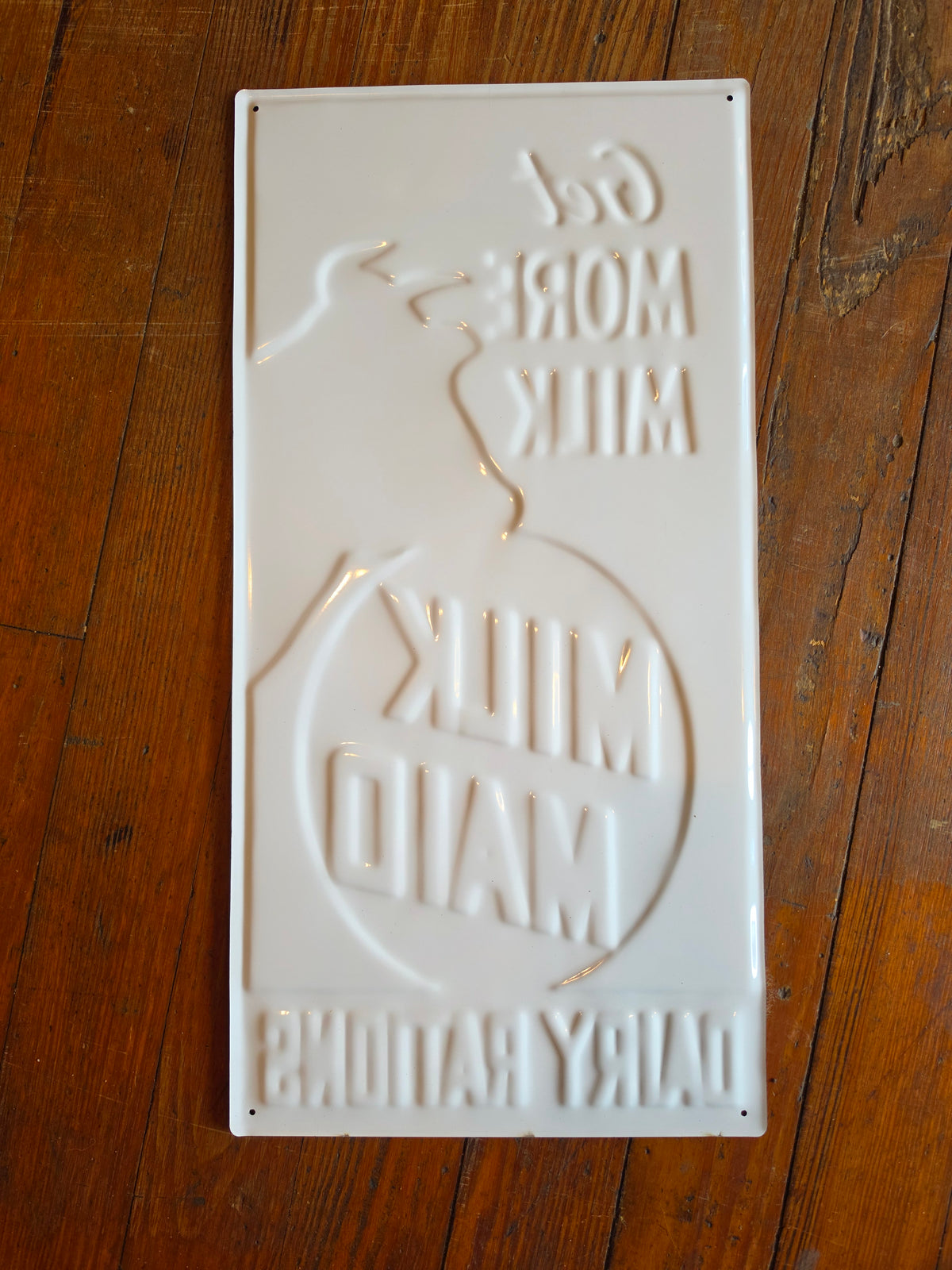Milk Maid Metal sign
