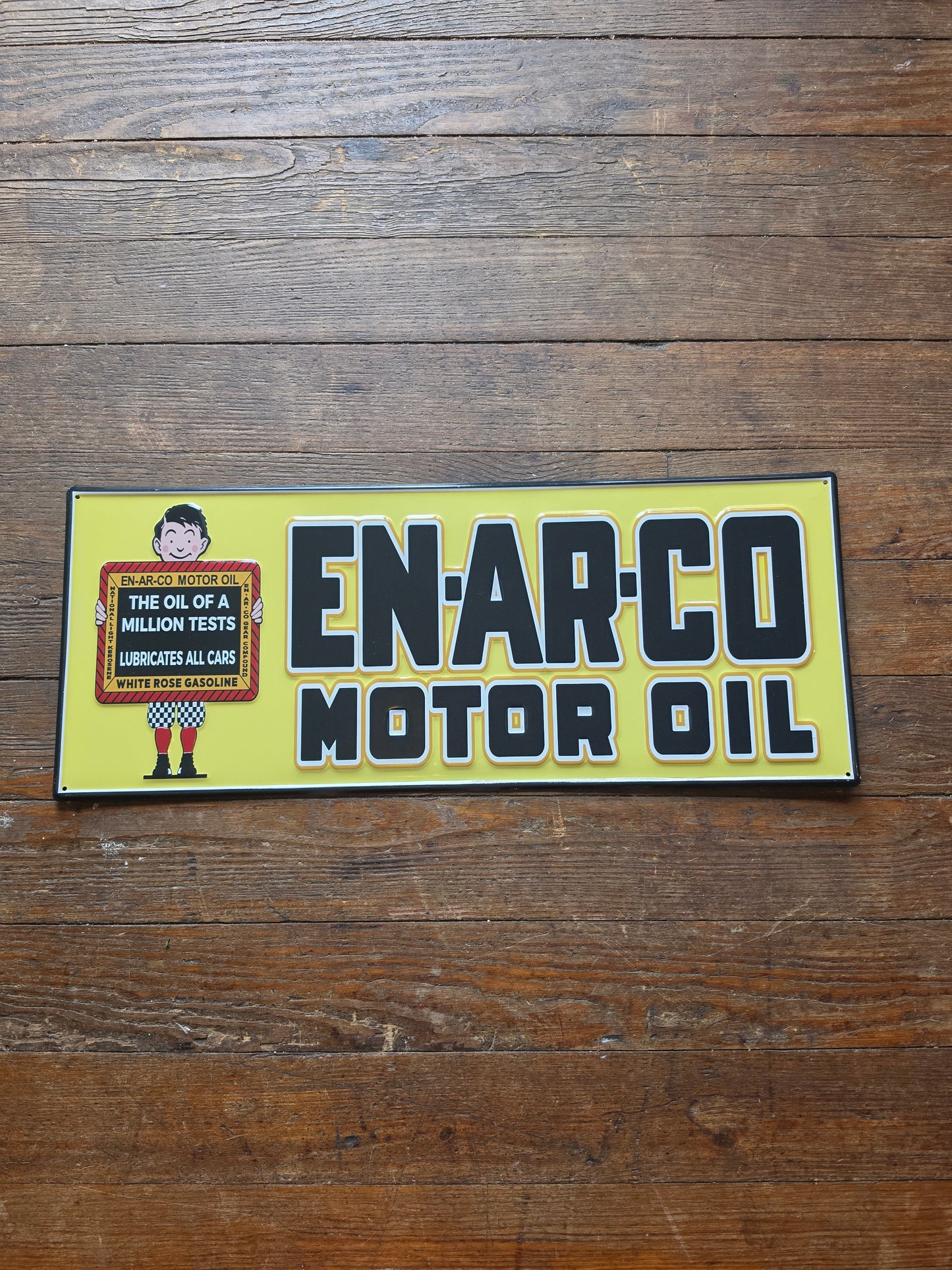 En-Ar-Co Motor Oil metal sign