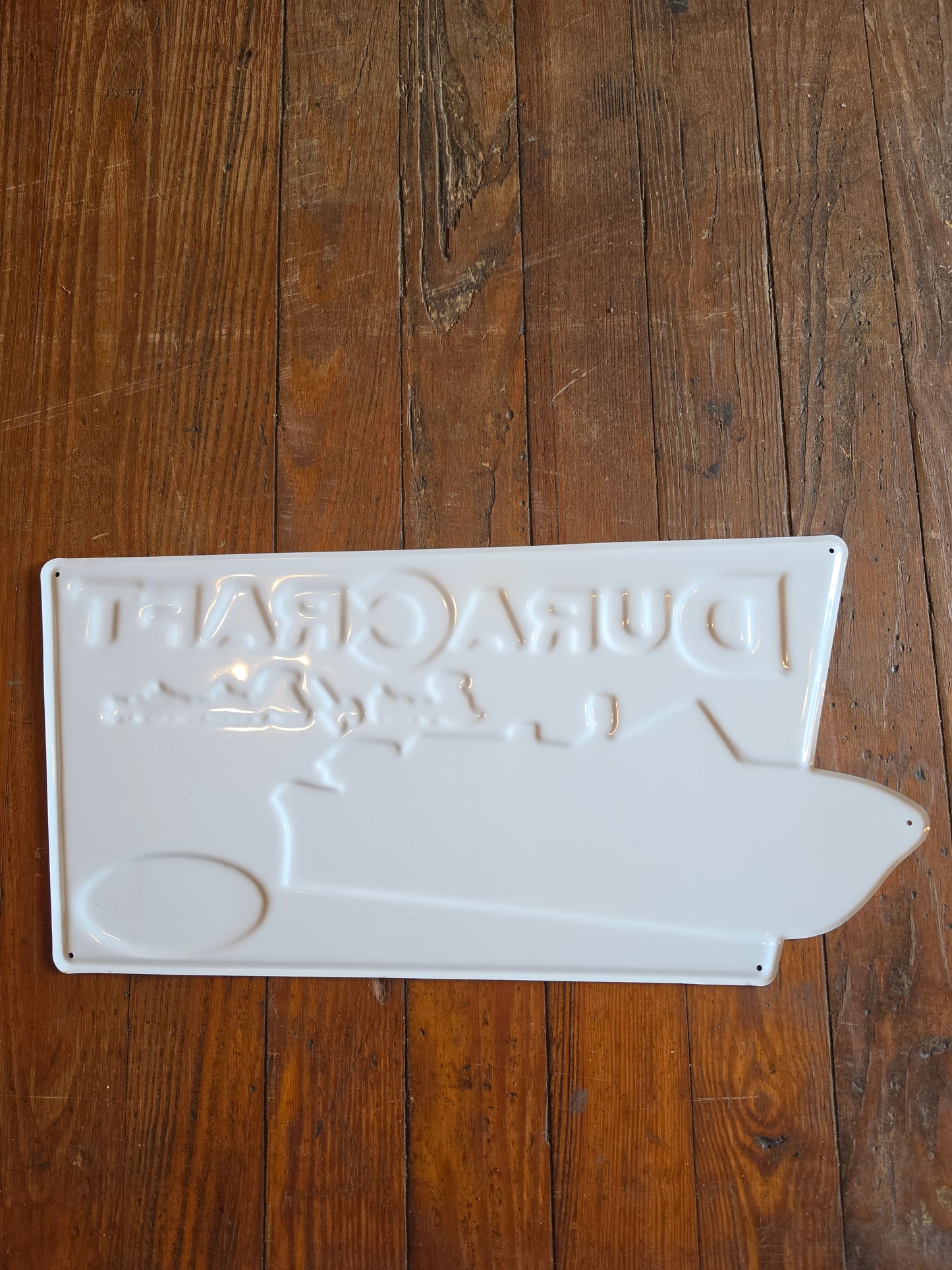 DuraCraft Boats of Distinction. Metal sign