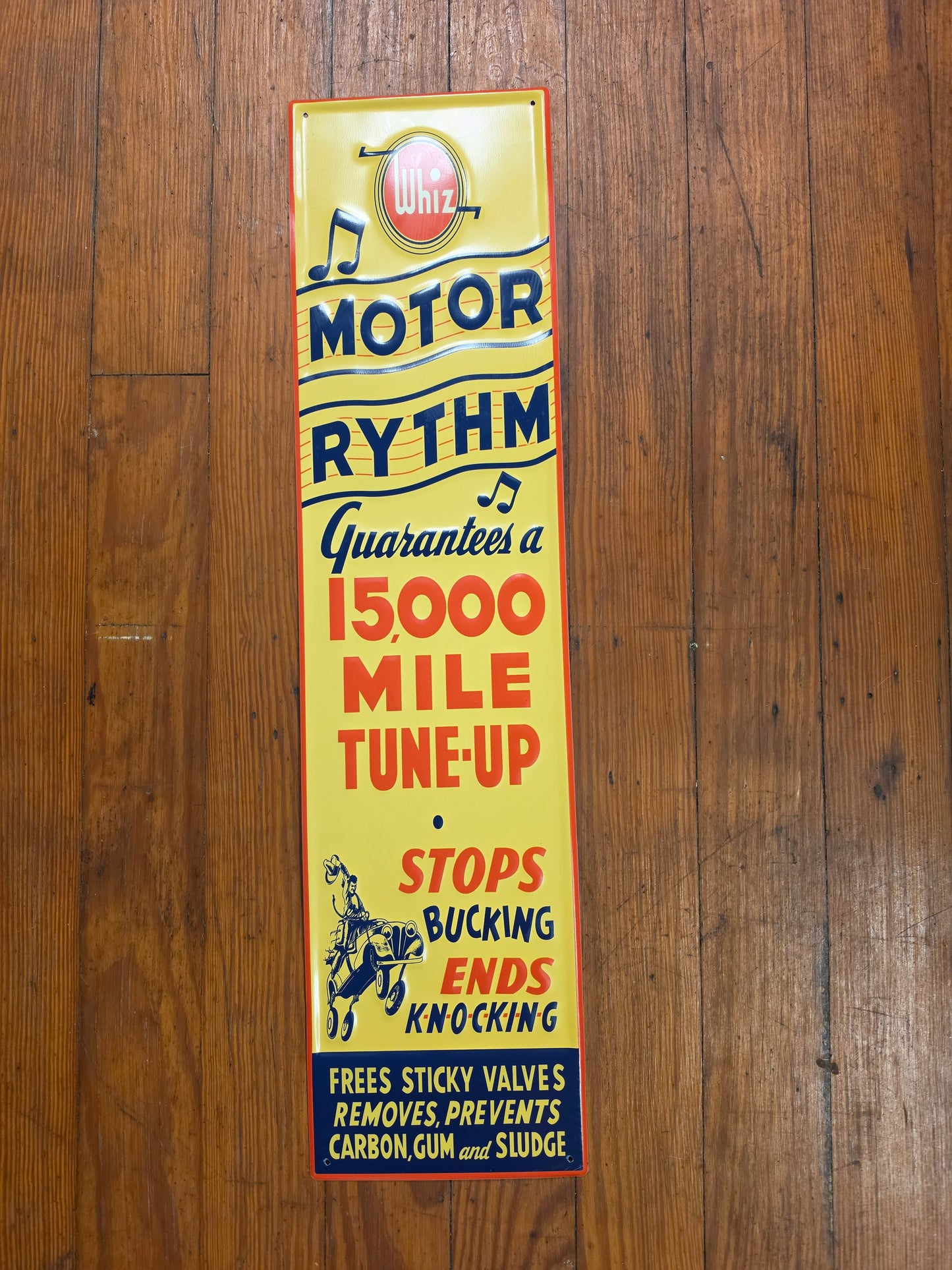 Whiz Motor Rythm. Metal sign