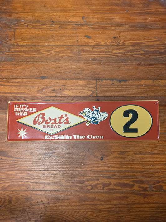 Bost's Bread metal sign
