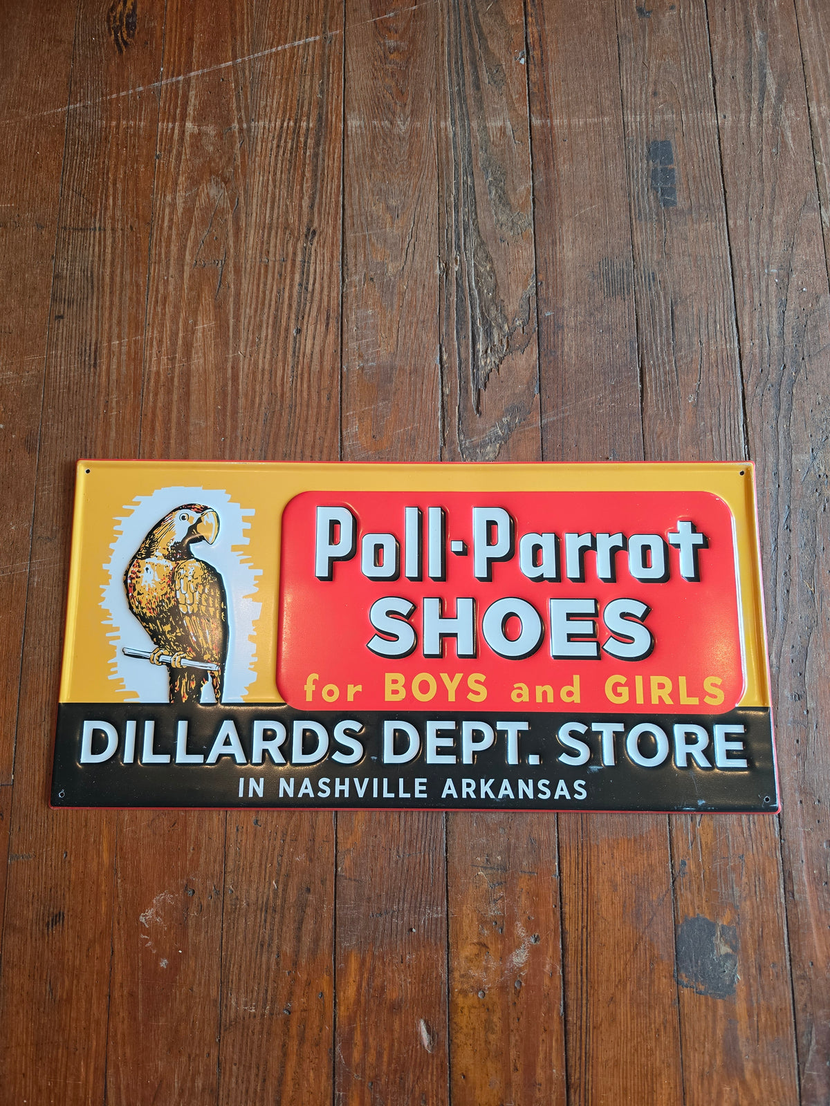 Poll-Parrot Shoes Metal sign