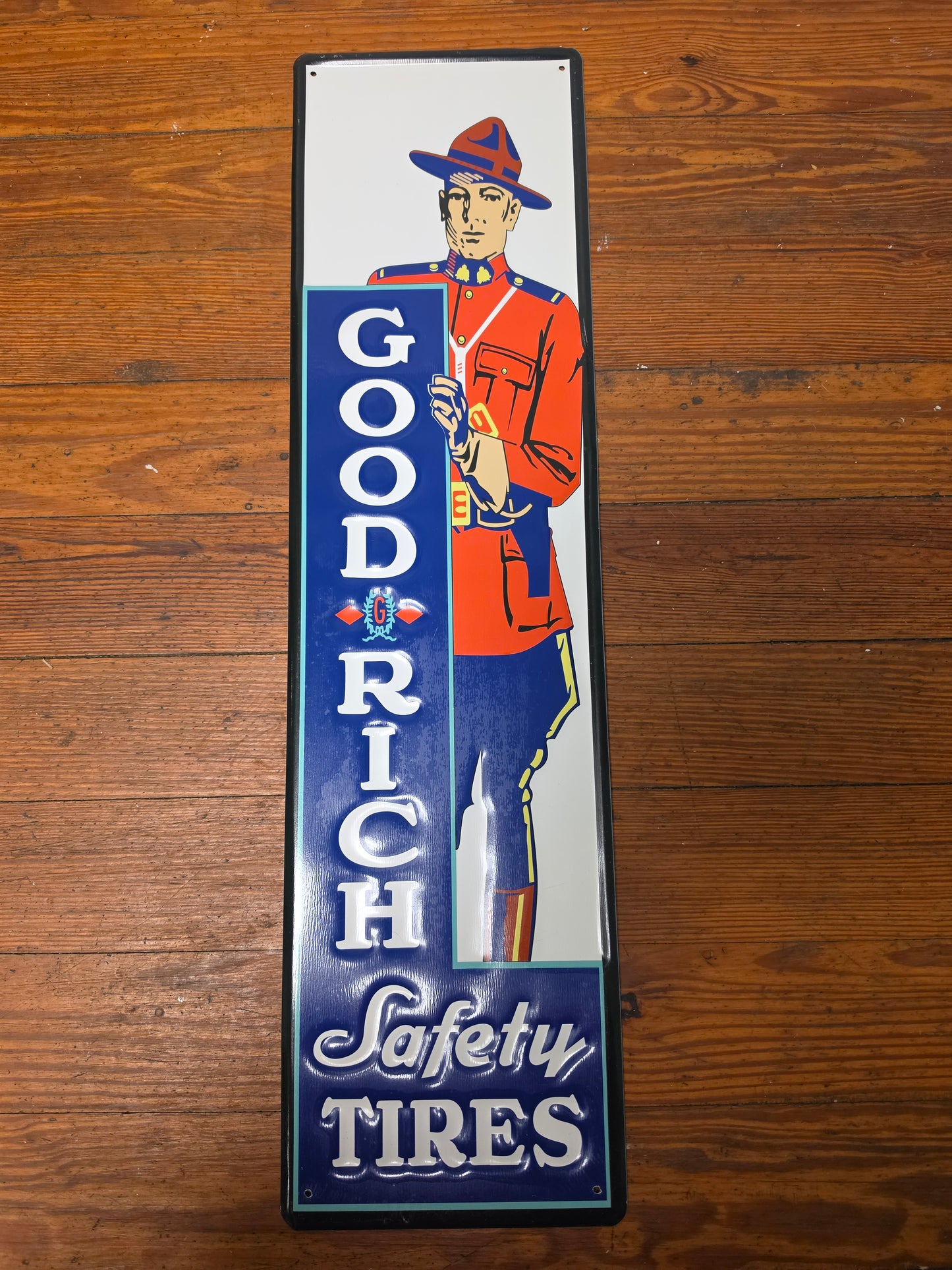 Good rich Safety Tires. Metal Sign