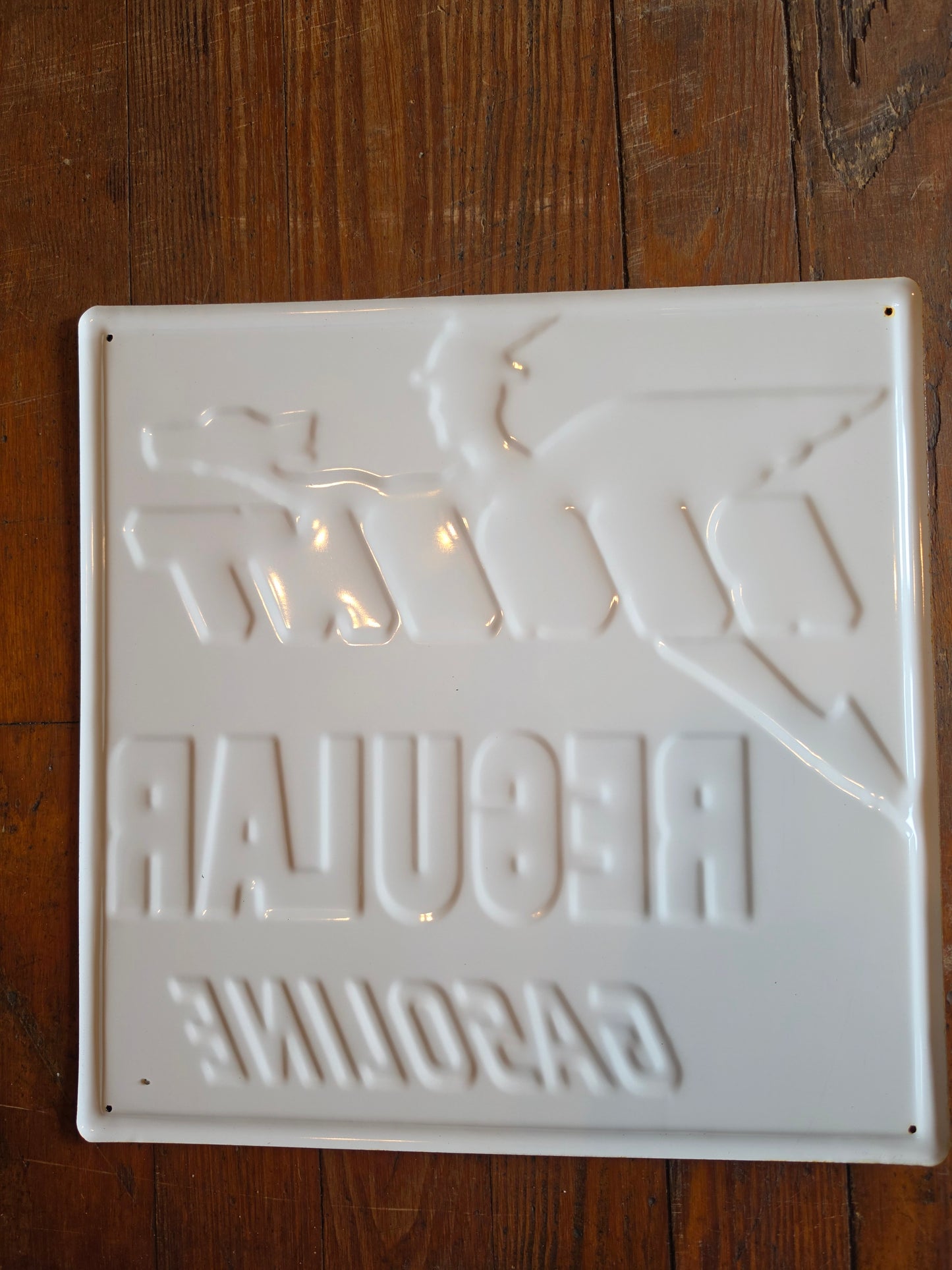 Regent Regular Gasoline metal sign