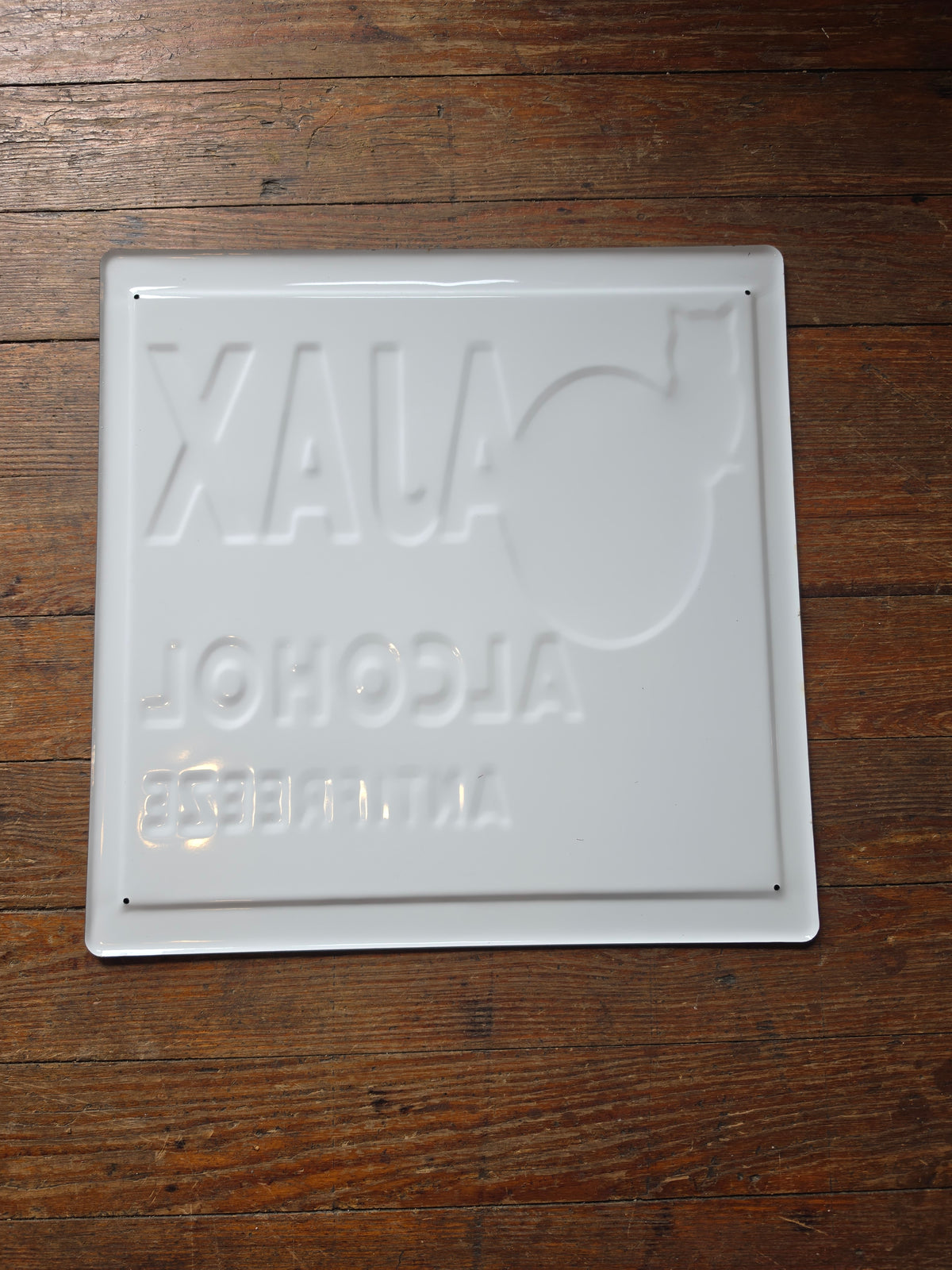Ajax Antifreeze metal sign