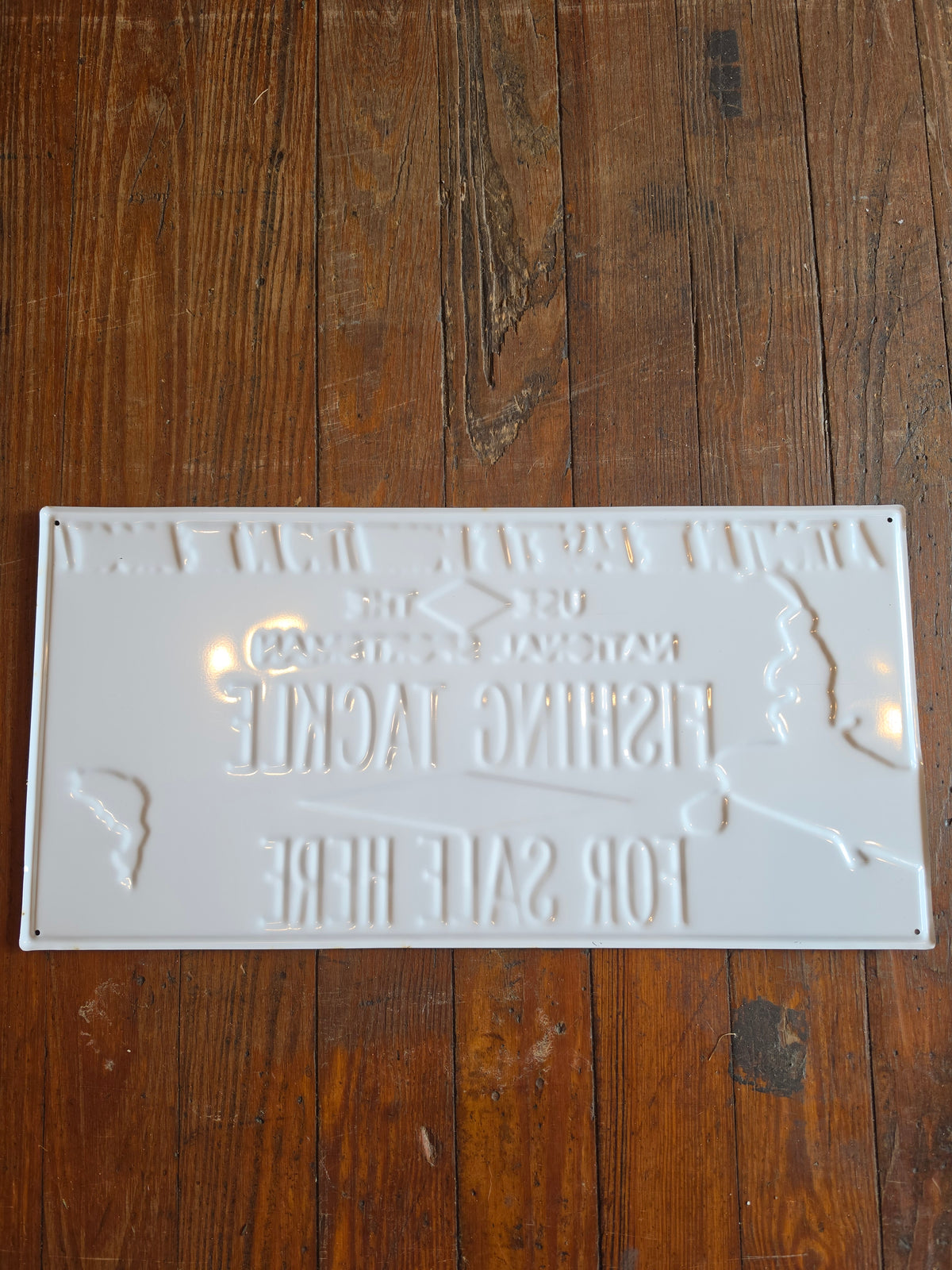 Fishing Tackle For Sale metal sign