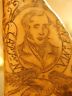 Scrimshaw Resin - Replica Whale Tooth "Capt Vincent" 3 1/4"-Jantiques LLC.