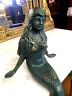 Iron Cast Statue - Mermaid Sitting Hand Decor-Jantiques LLC.