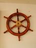 SHIP WHEEL -BRASS WOODEN SHIP WHEEL-Jantiques LLC.