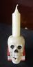 Skull Cast Iron Pair of Head Stick Candle Holder Skull-Jantiques LLC.