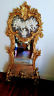 LOUIS XVI Mirror - Black Cherubs Gilt Putti-Jantiques LLC.