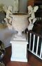 Fiberglass - Cherub Urns Garden Pots Flower Planter-Jantiques LLC.