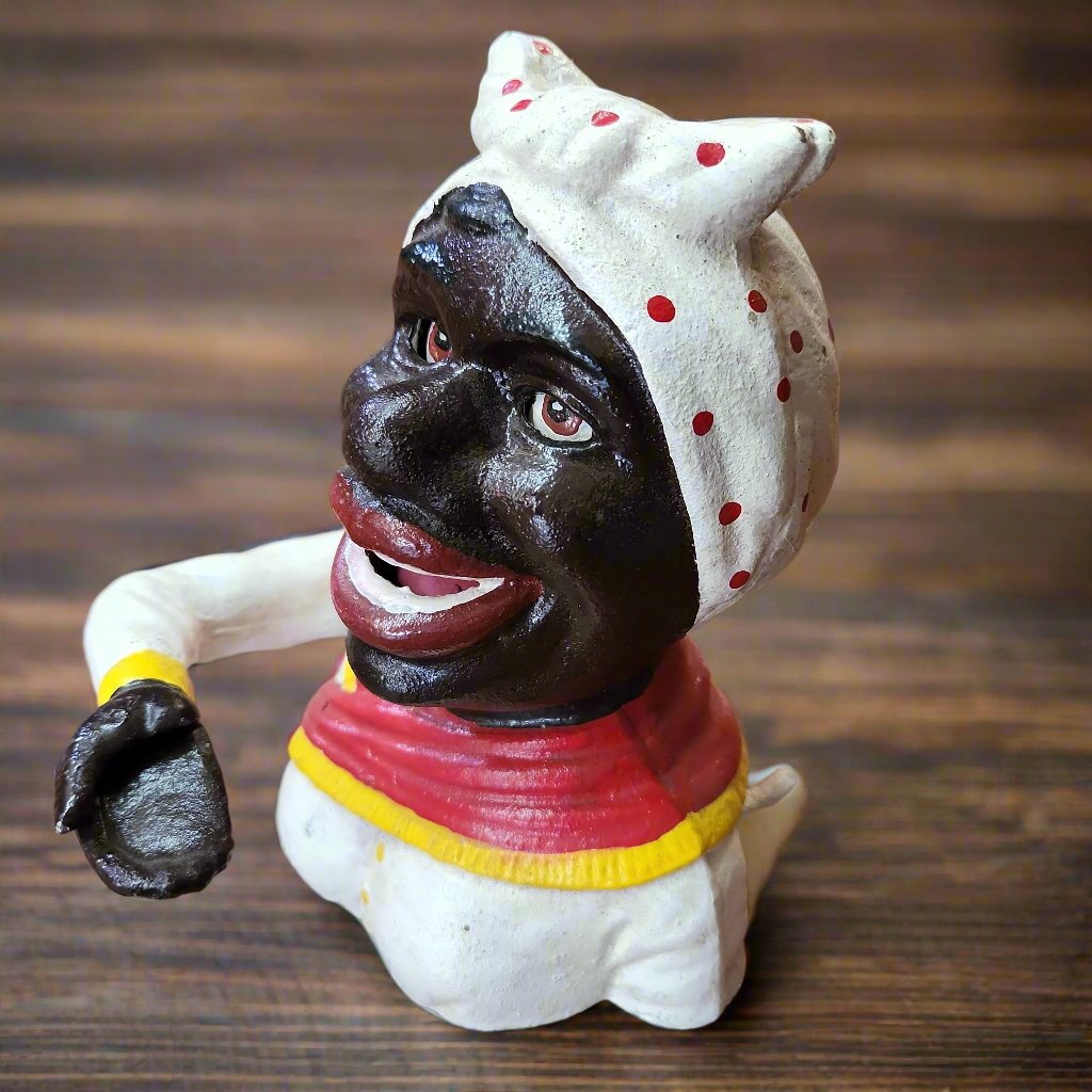 Cast Iron Mechanical Bank - Aunt Jemima-Jantiques LLC.