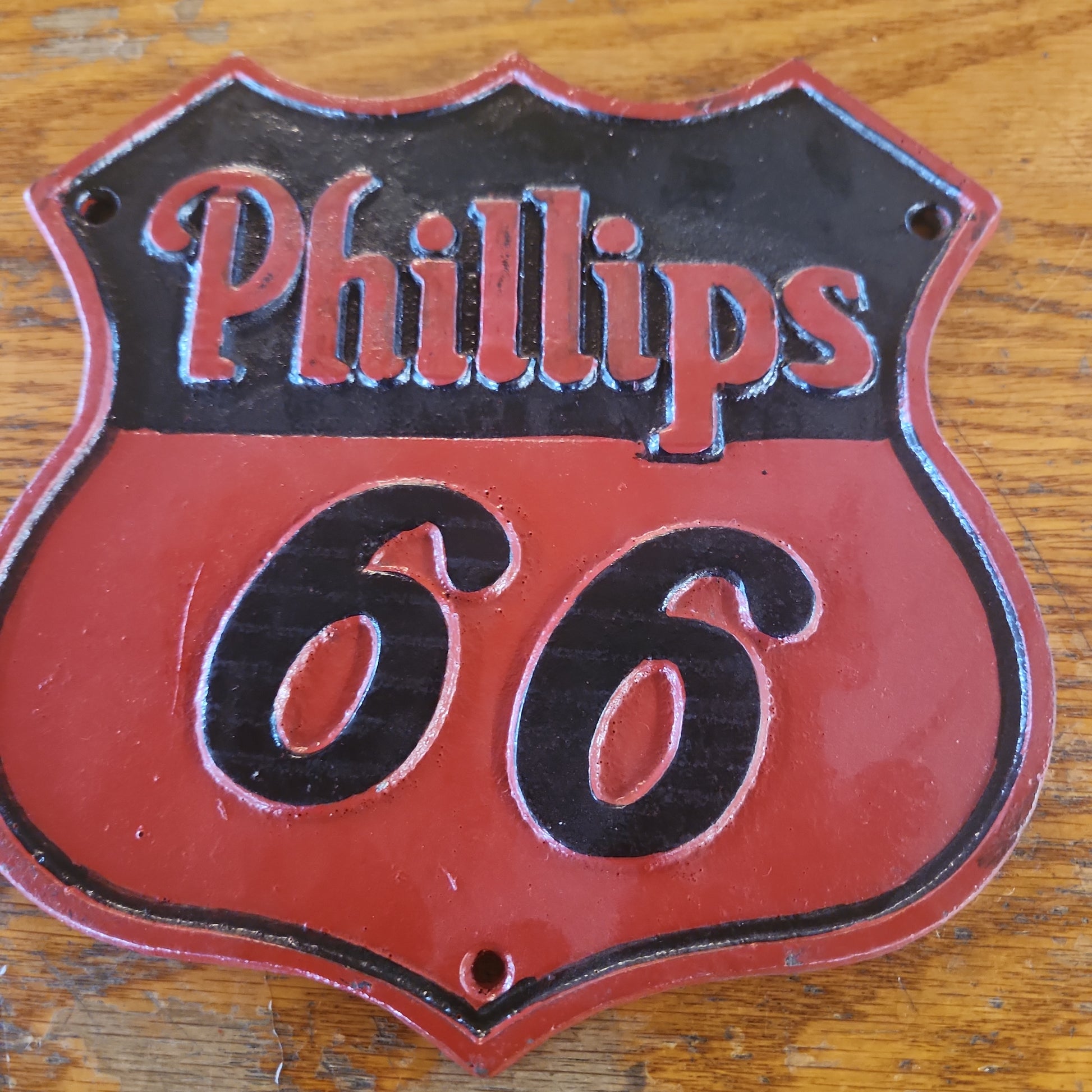 Cast Iron Sign - Route 66-Jantiques LLC.