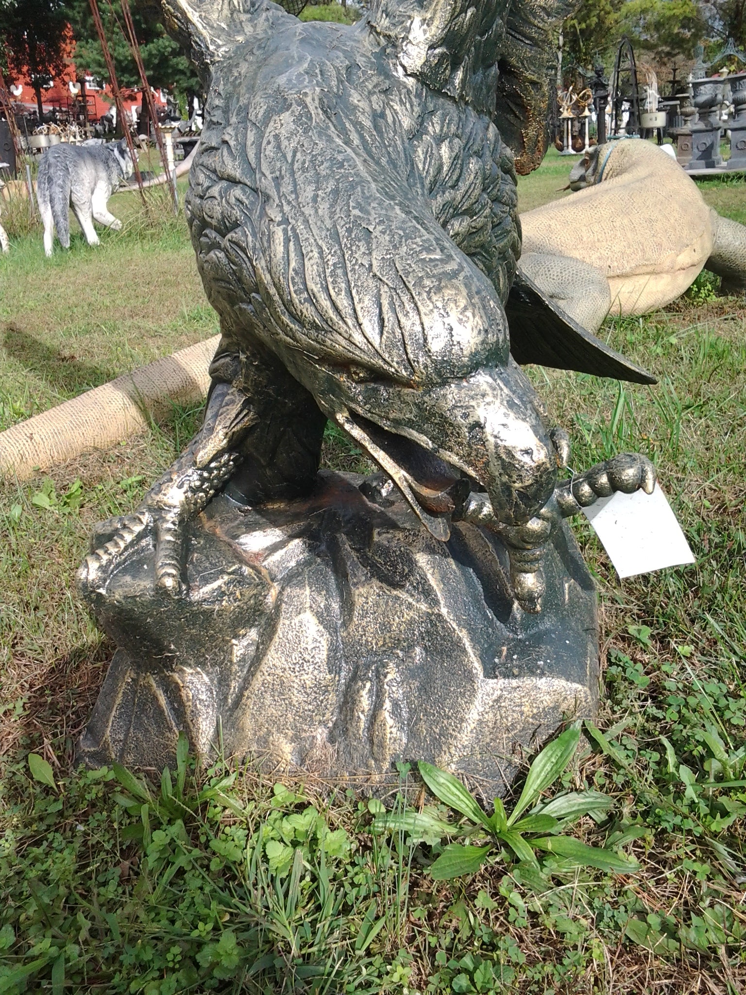 Cast Iron Statue - Eagle-Jantiques LLC.