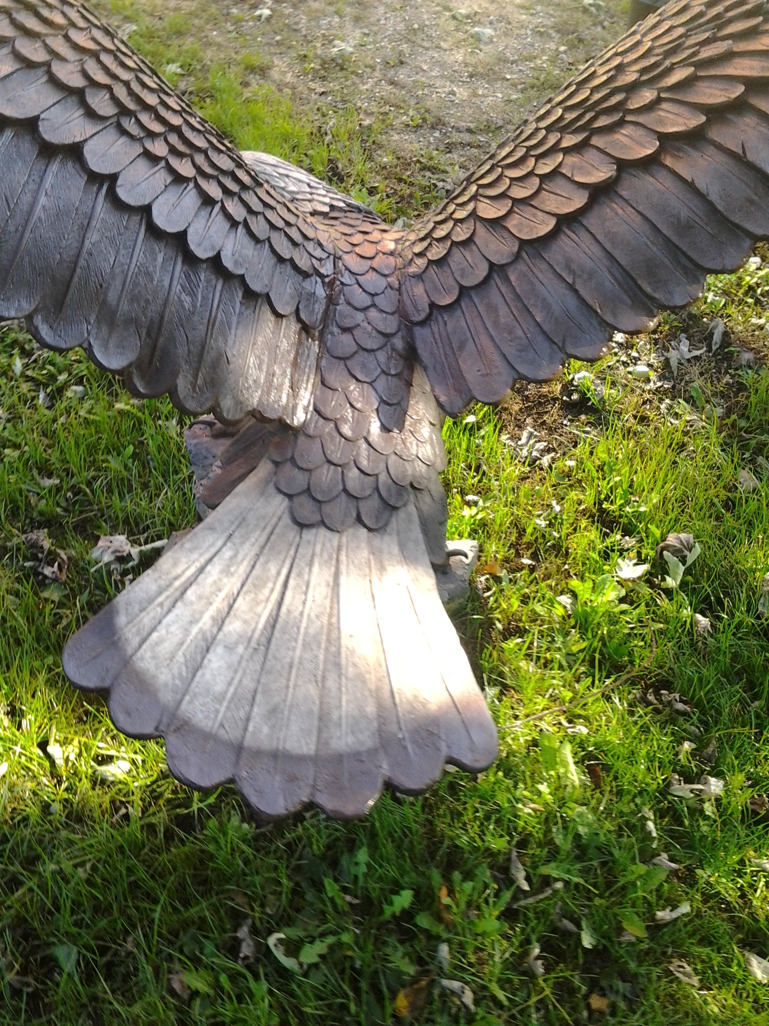 Fiberglass Statue - Poly-Resin Eagle Sculpture-Jantiques LLC.