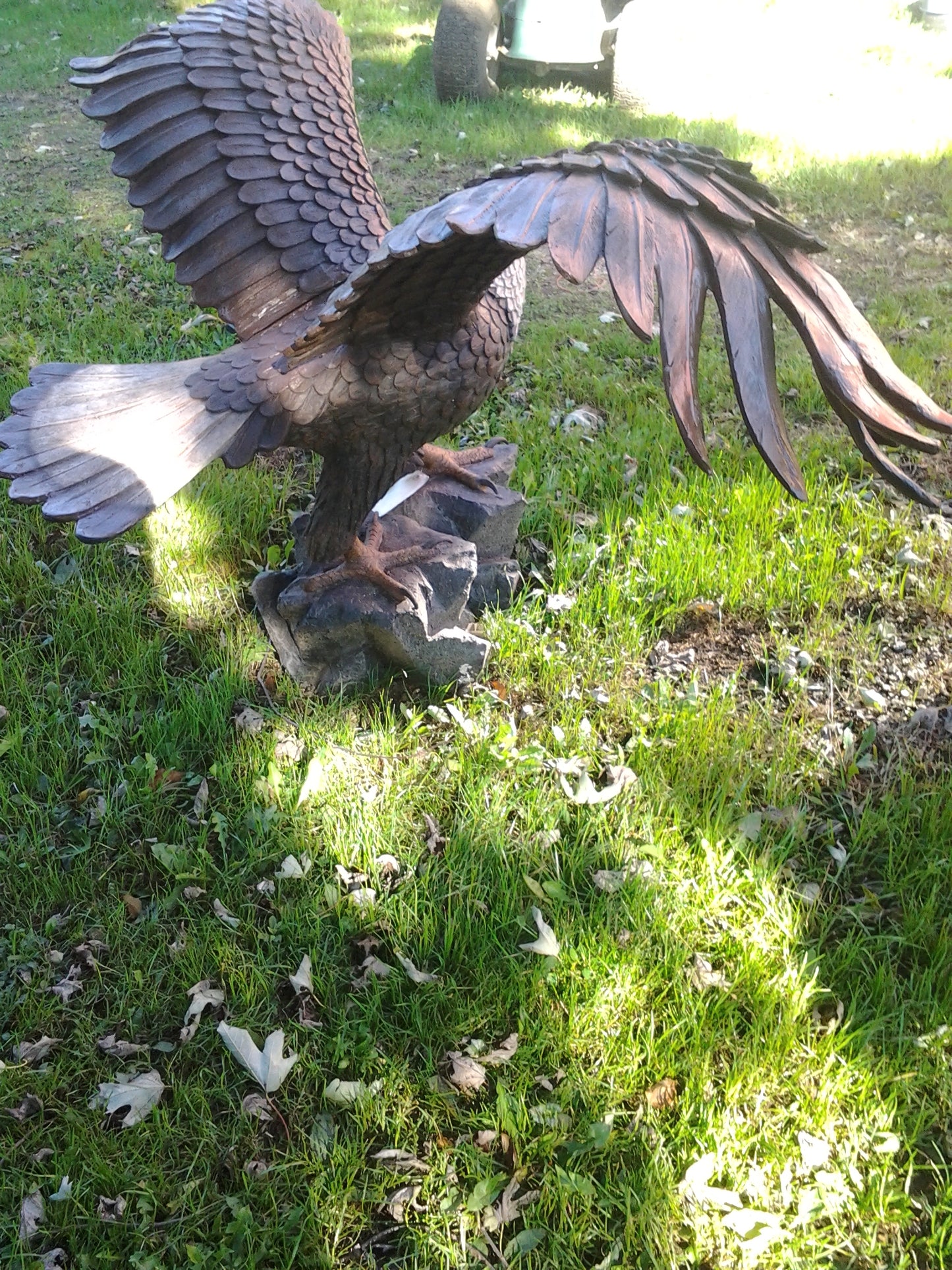 Fiberglass Statue - Poly-Resin Eagle Sculpture-Jantiques LLC.