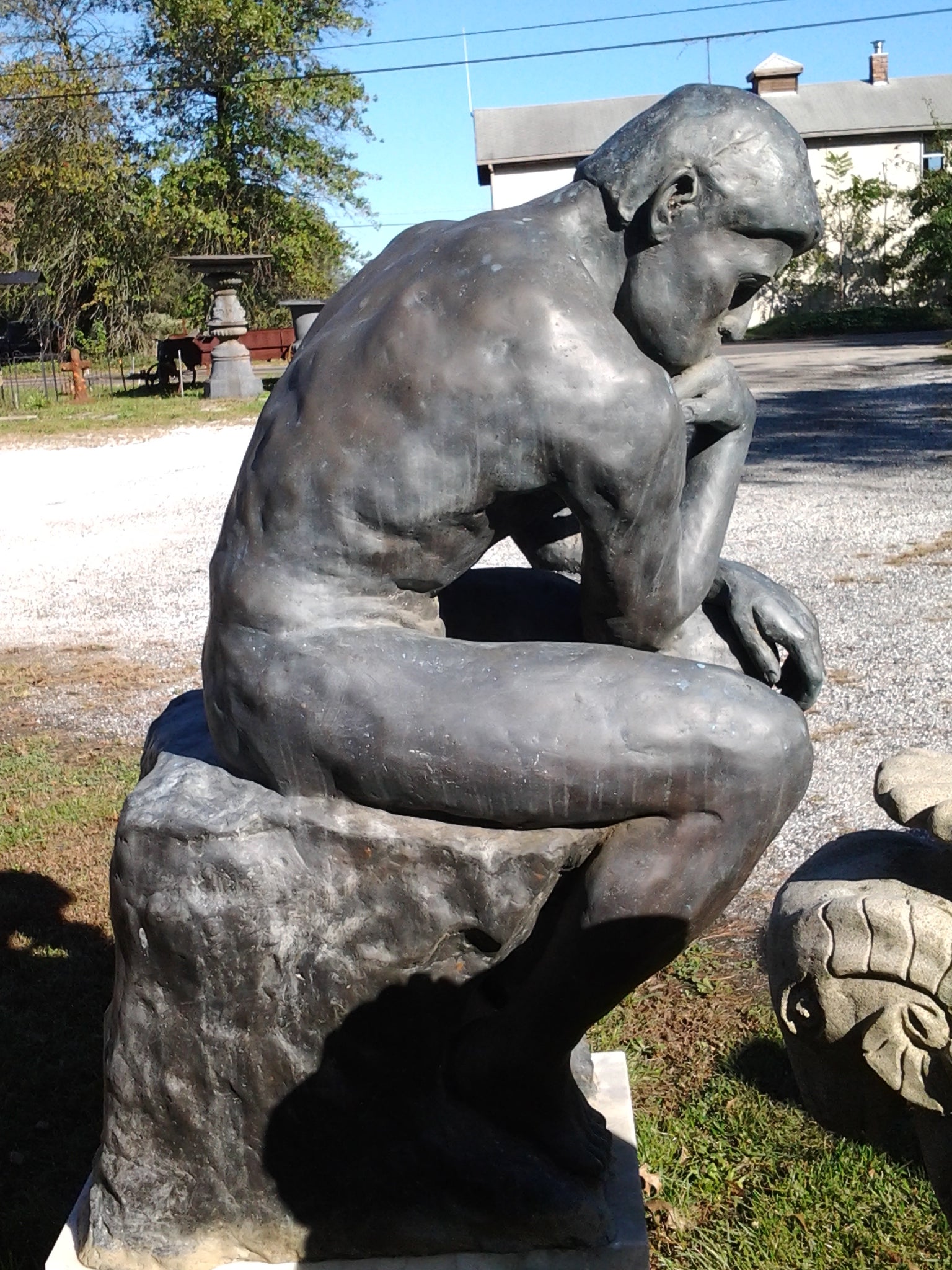 Bronze Statue - Thinker (French: Le Penseur)-Jantiques LLC.