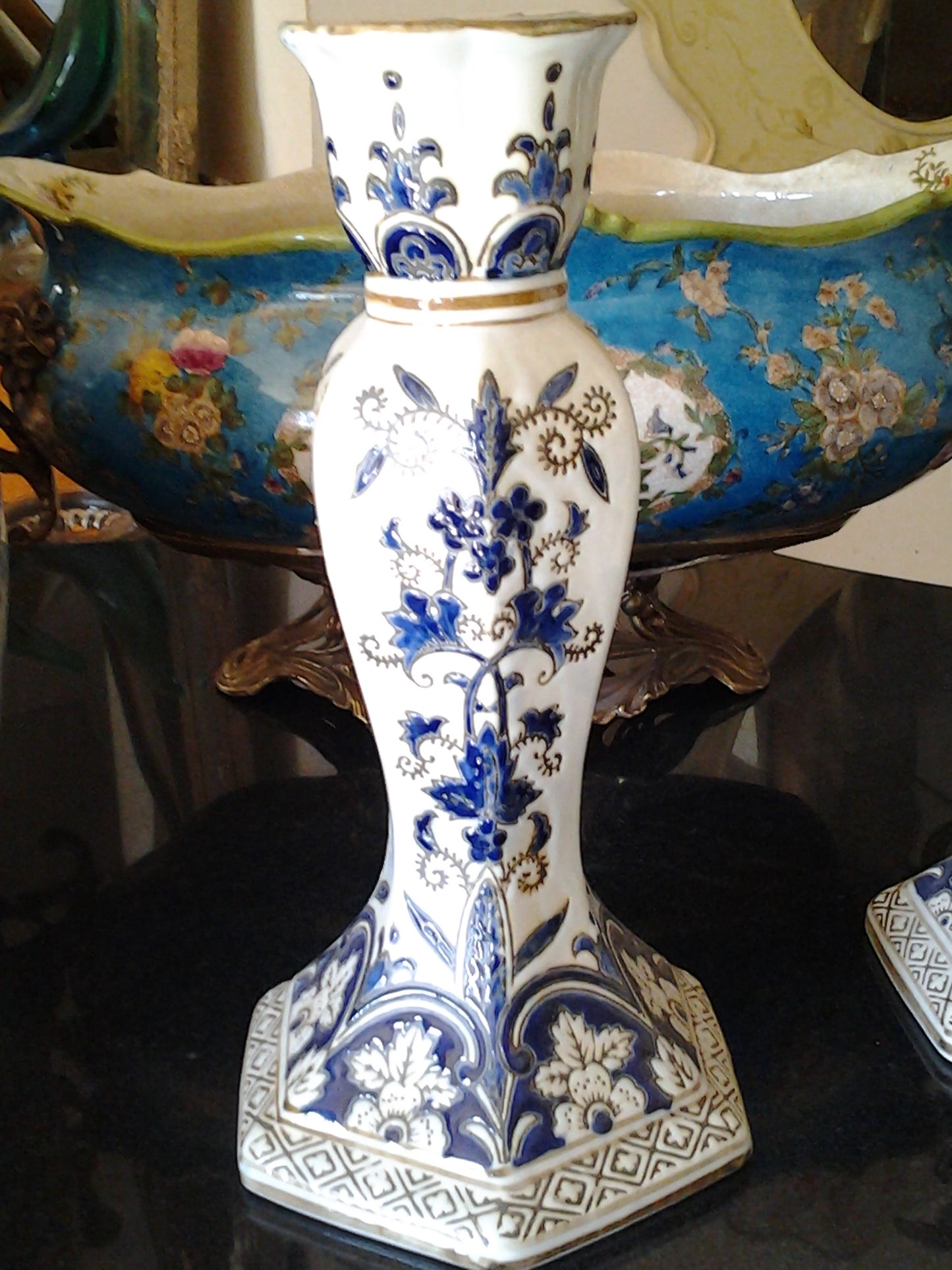 Porcelain - Big CandleStick Holder-Jantiques LLC.