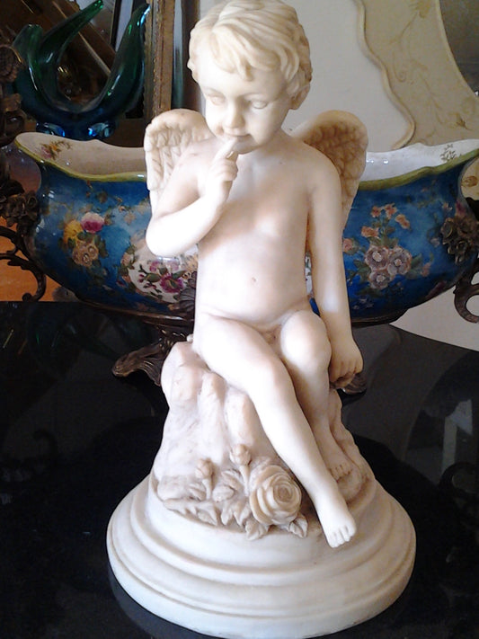 Poly-Resin - Winged Cherub-Jantiques LLC.