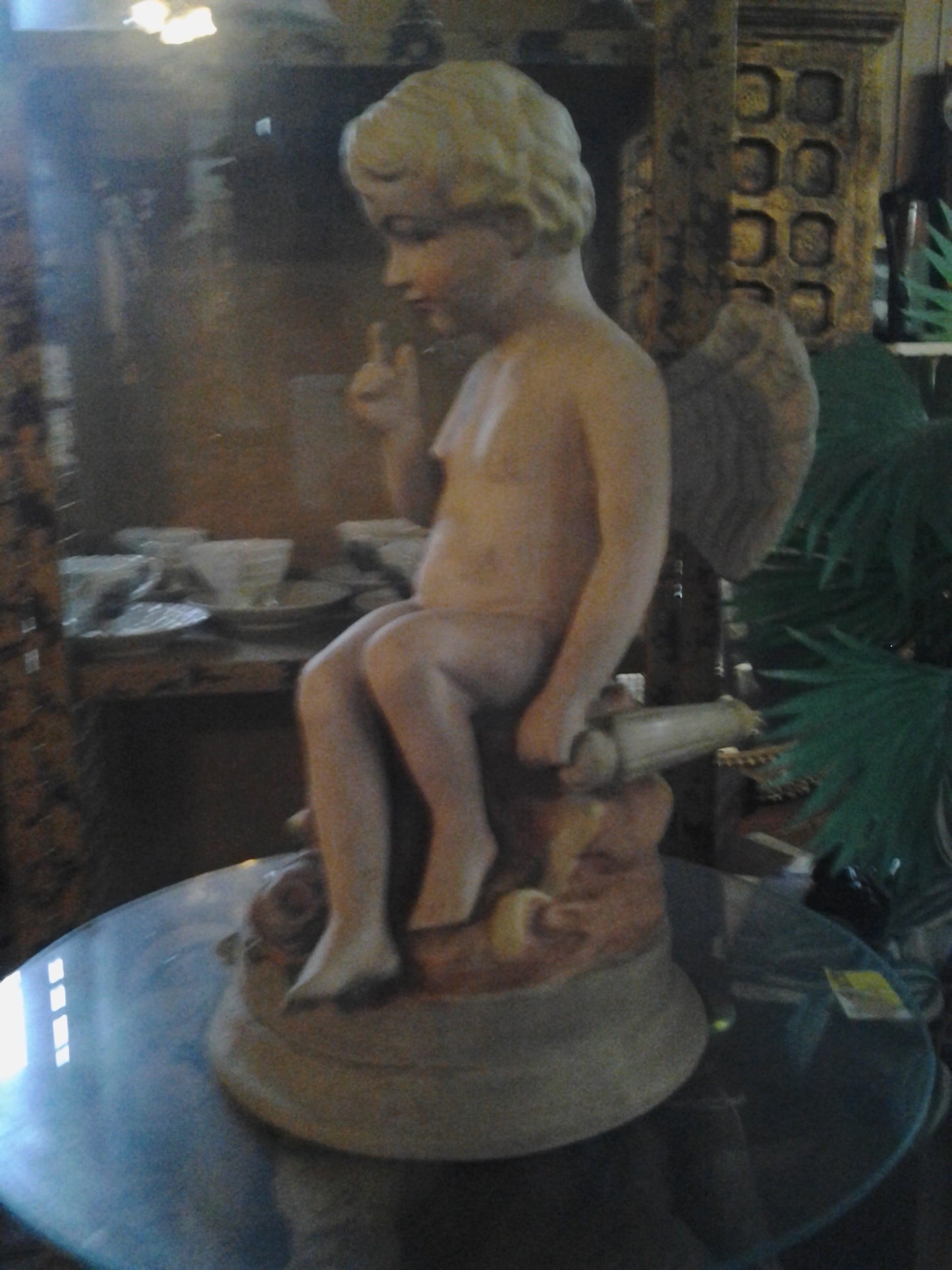 Poly-Resin - Colored Winged Cherub-Jantiques LLC.