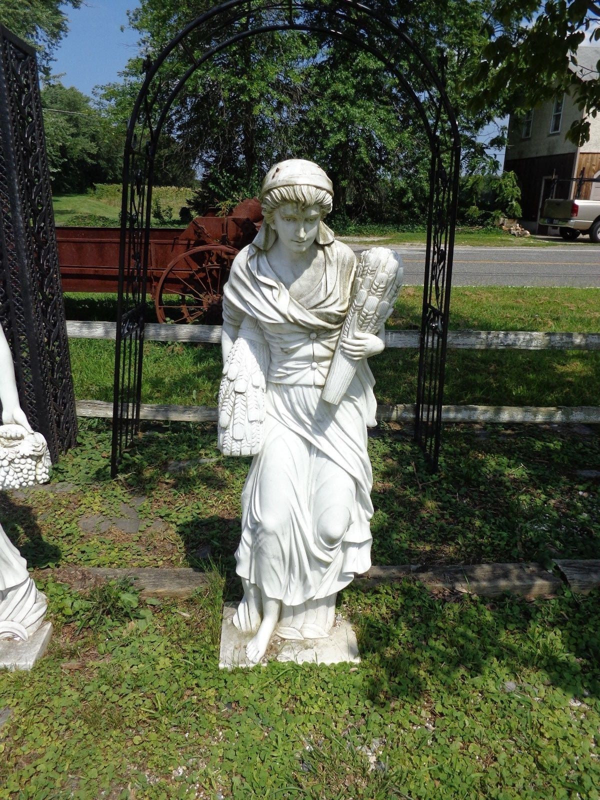 Marble Statue - Life Size Hand Carved Four Seasons Marble Statue-Jantiques LLC.