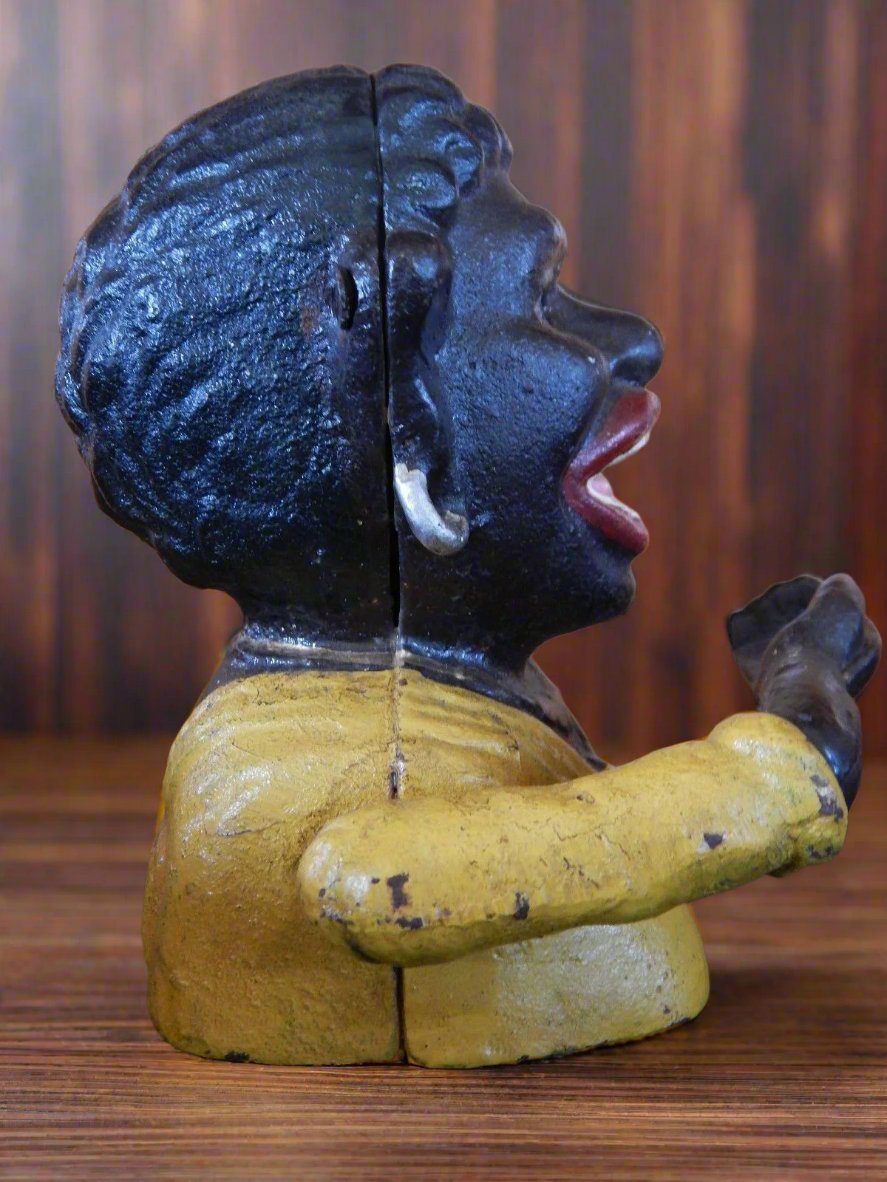 Cast Iron Mechanical Bank - Lady "Smalla"-Jantiques LLC.