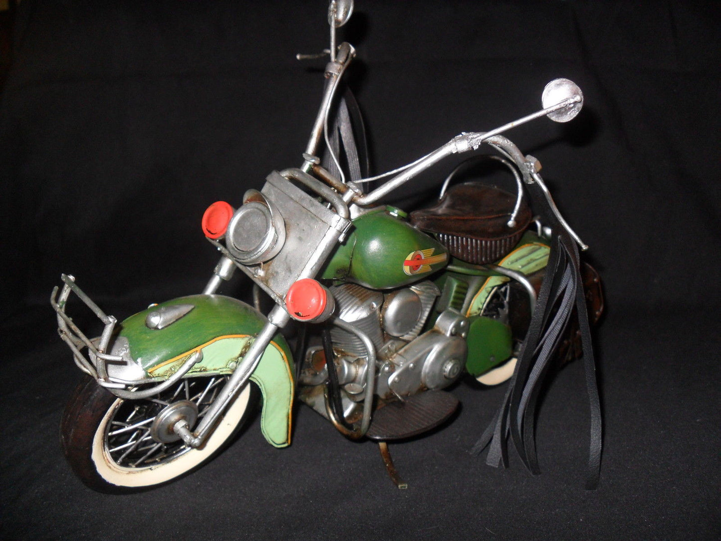 Vintage Style Tin Hand Crafted Motorcycle Model-Jantiques LLC.