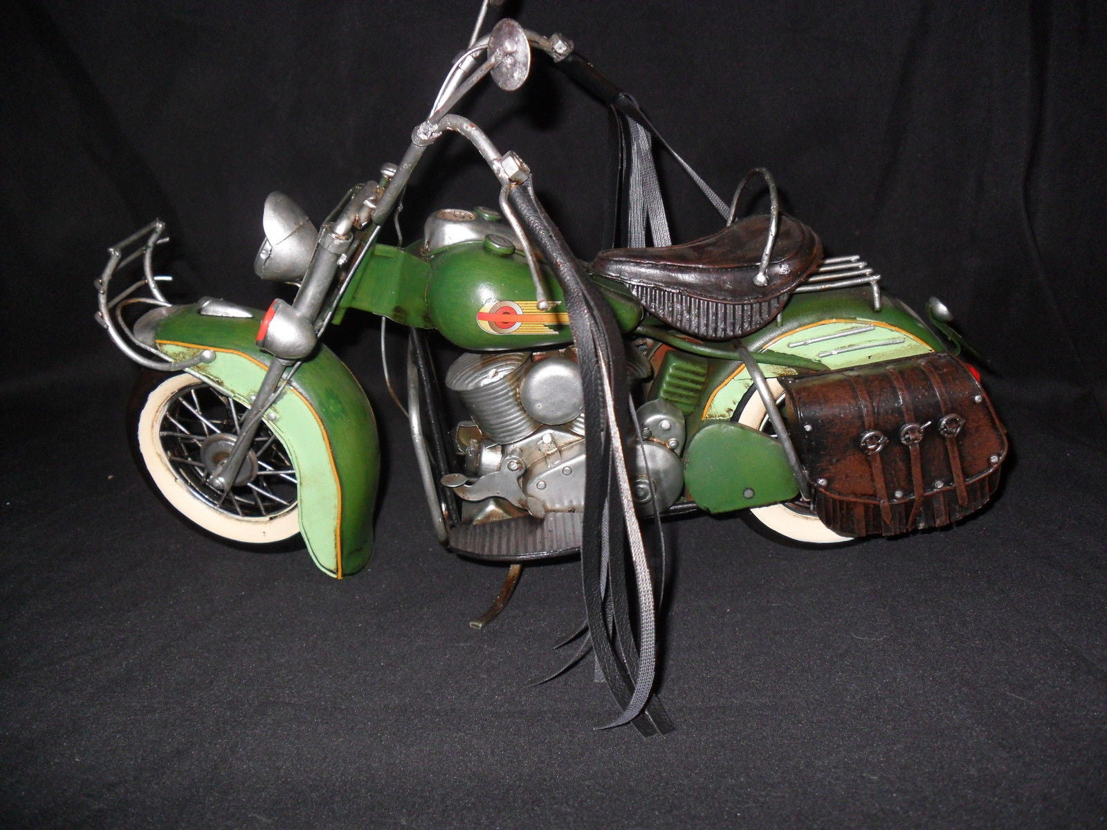 Vintage Style Tin Hand Crafted Motorcycle Model-Jantiques LLC.