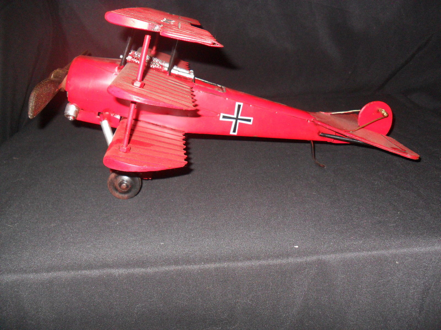 Vintage Toys - German Fokker Tri-Wing "Red Baron" Airplane-Jantiques LLC.