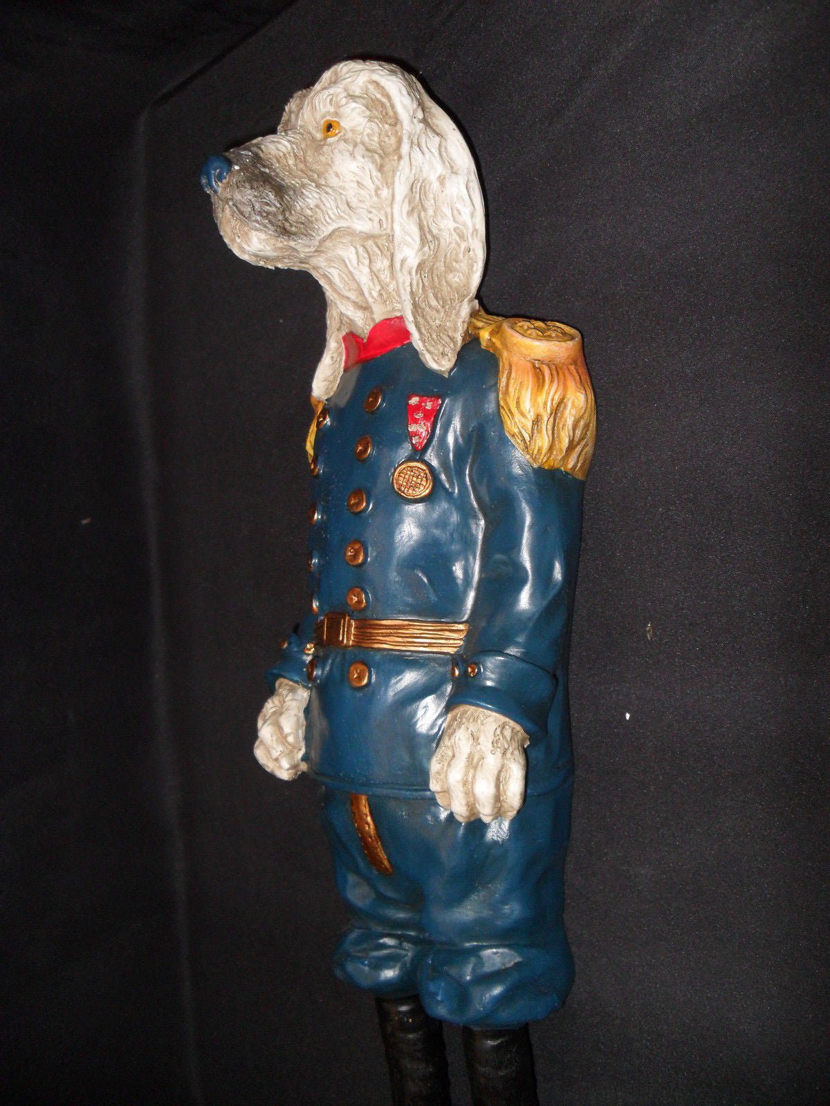 Horse Bridle Holder - "Dog In Blue Uniform"-Jantiques LLC.