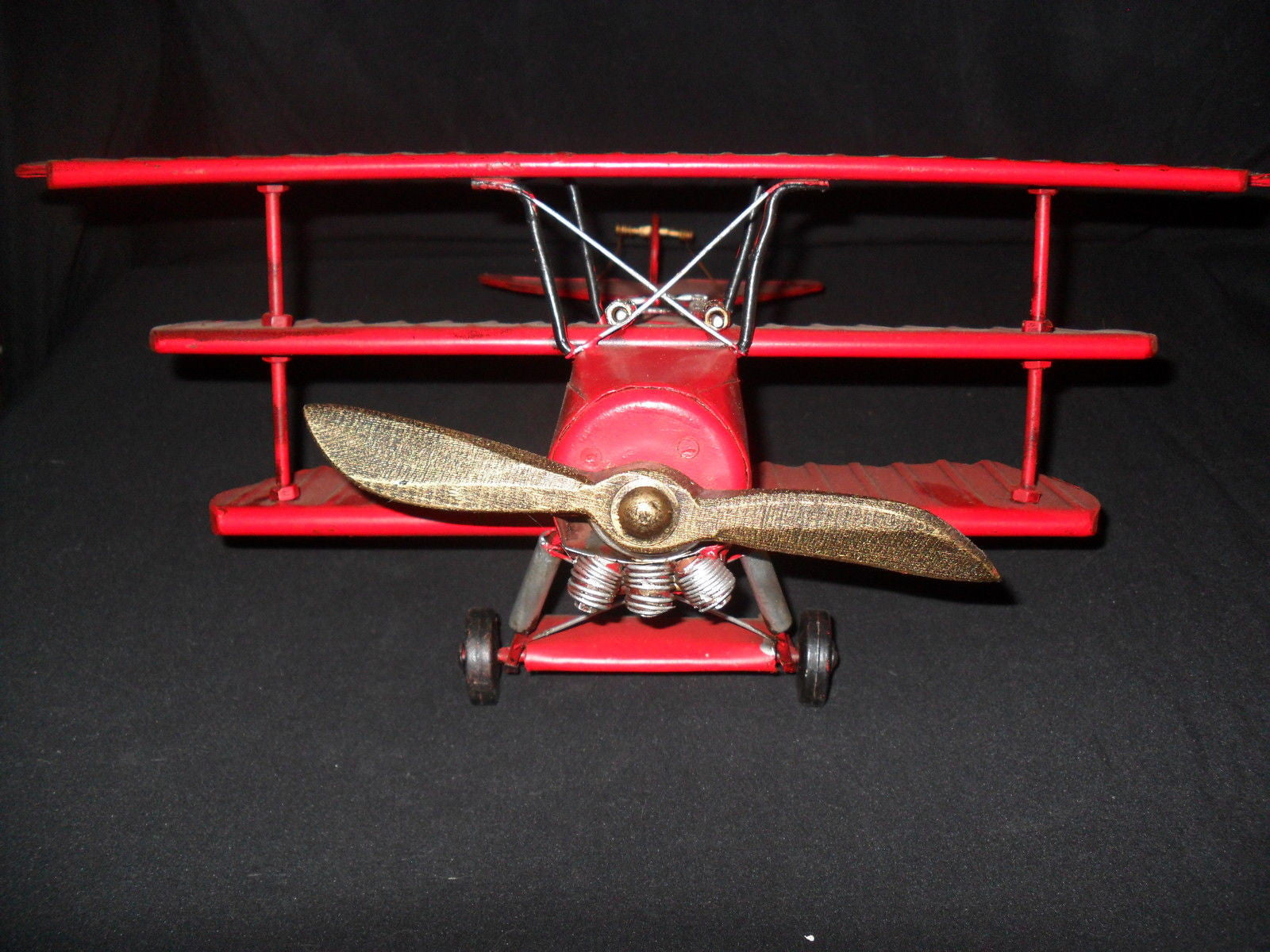 Vintage Toys - German Fokker Tri-Wing "Red Baron" Airplane-Jantiques LLC.