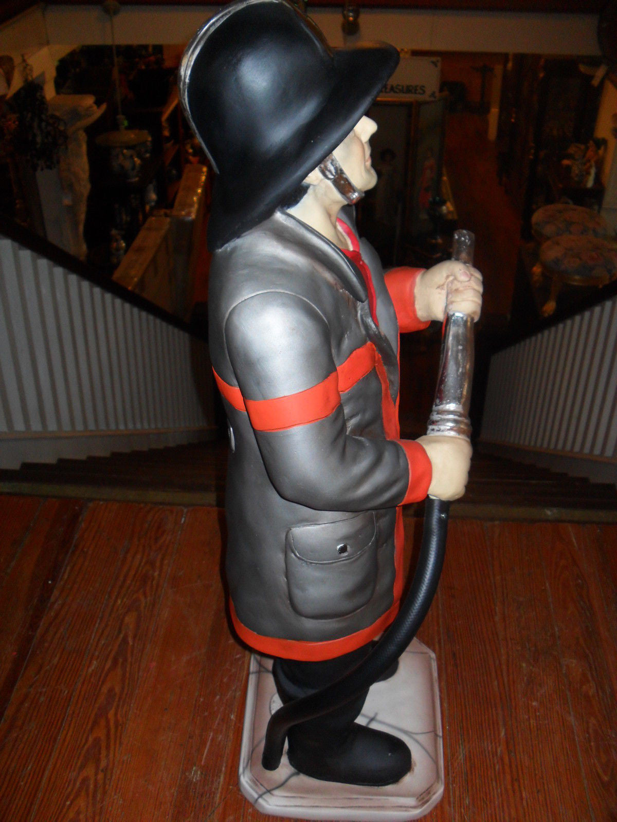 Fireman Firefighter Statue-Jantiques LLC.