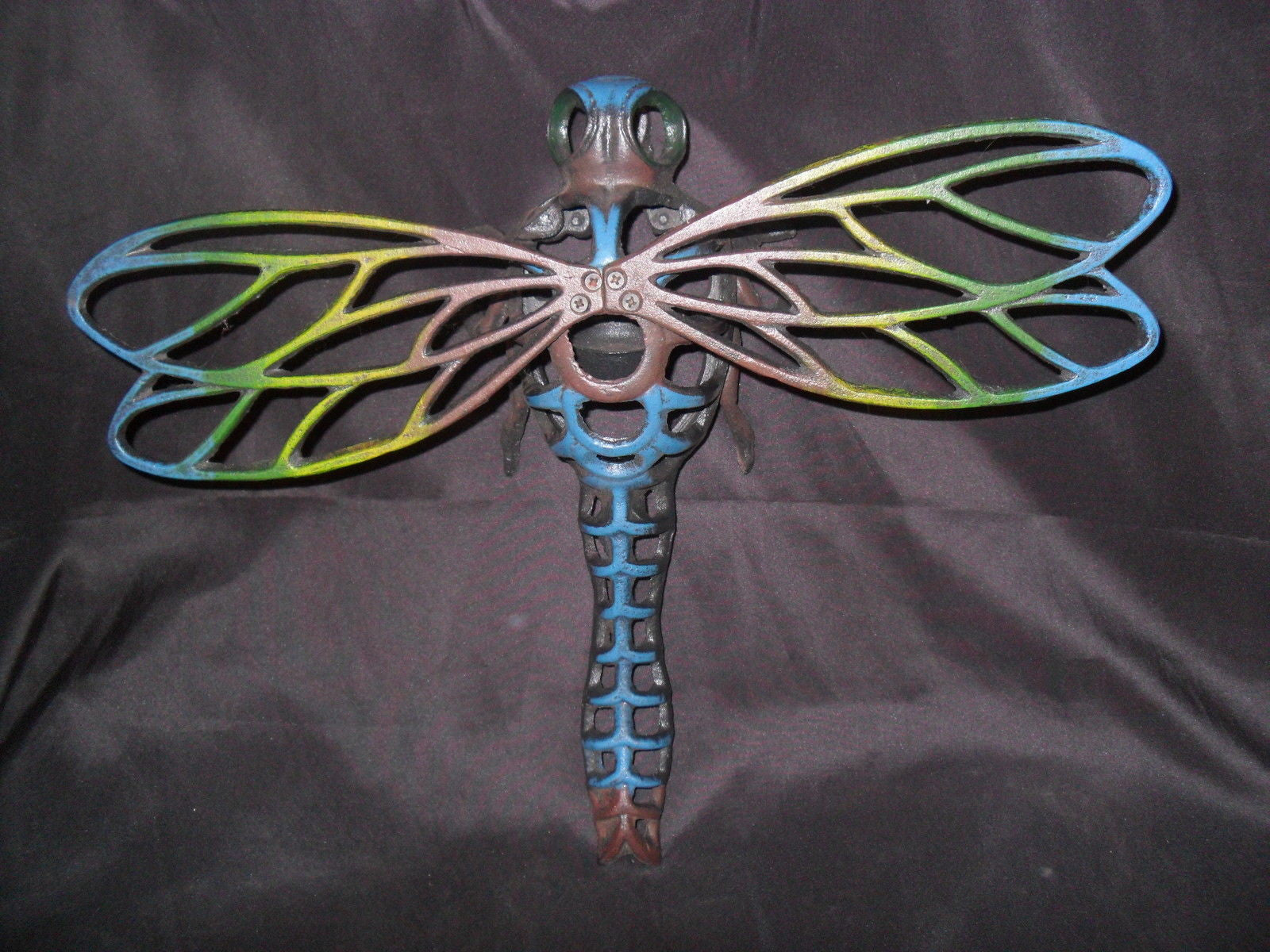 Dragonfly Tealight Holder Cast Iron Wall Mounted-Jantiques LLC.