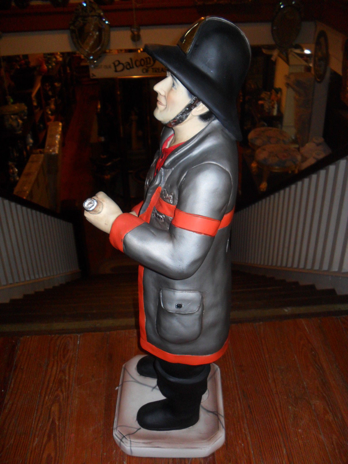 Fireman Firefighter Statue-Jantiques LLC.