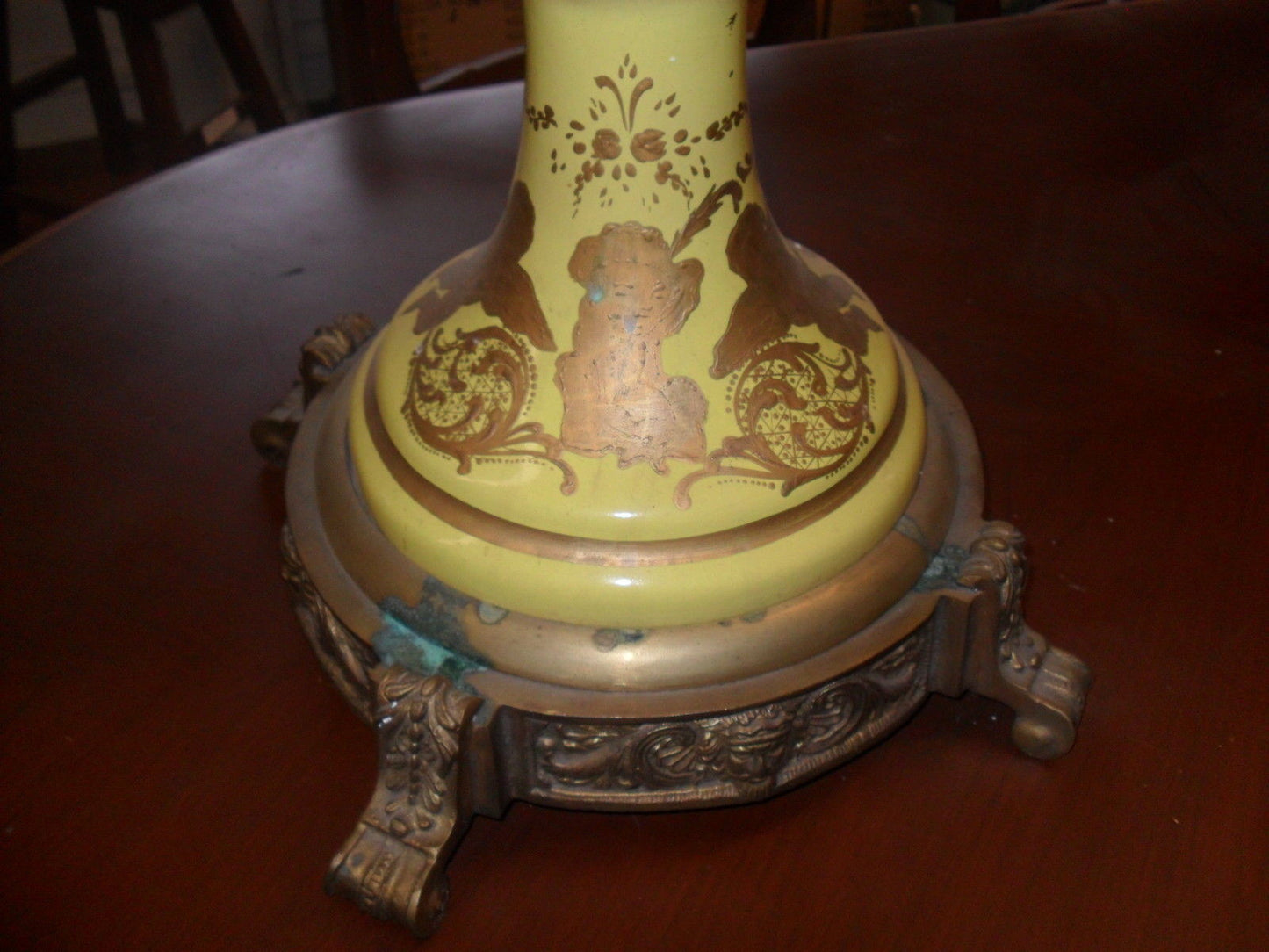 Sevres Porcelain - Pair Yellow French Temple Jar w/ Gilded Ormolu-Jantiques LLC.