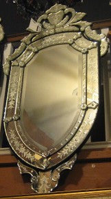 Venetian Mirror - Ruby Style-Jantiques LLC.