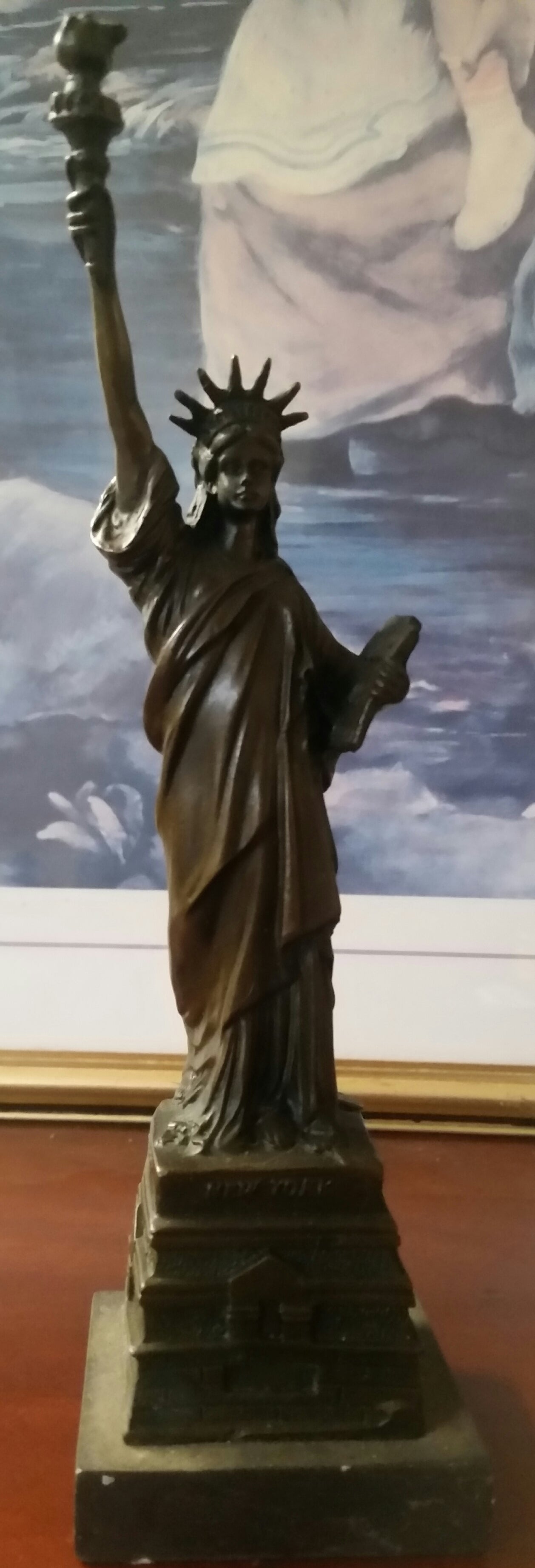 Bronze Figurine - Statue of Liberty-Jantiques LLC.