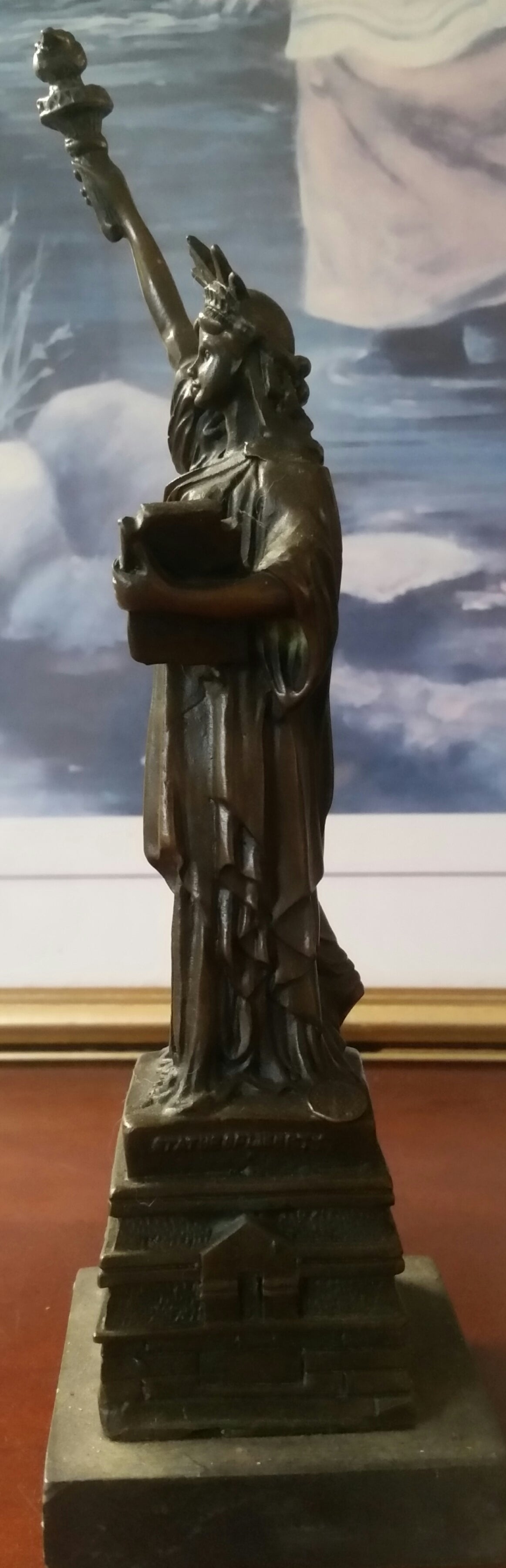 Bronze Figurine - Statue of Liberty-Jantiques LLC.