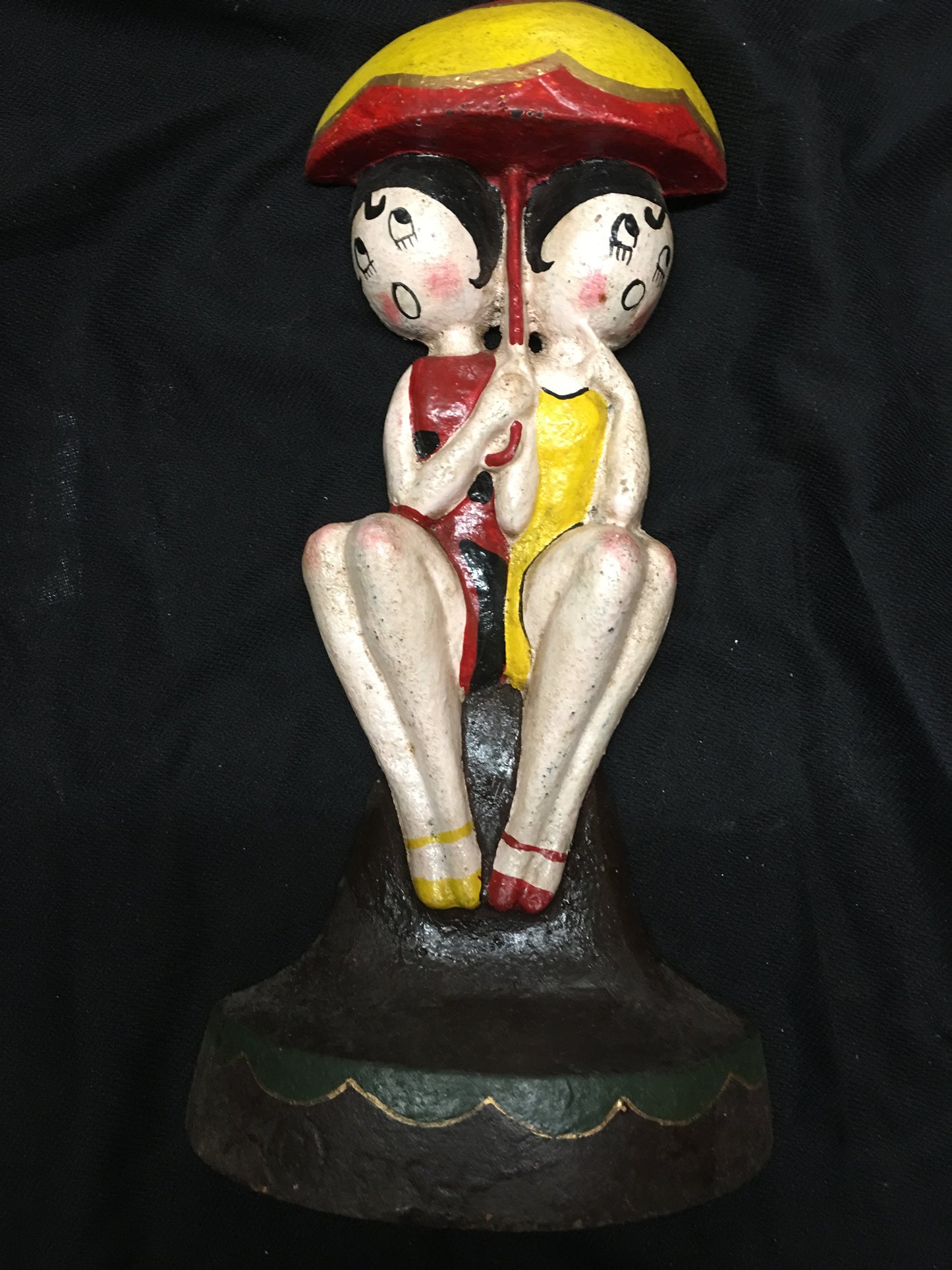 CAST IRON HAND PAINTED BETTY BOOP DOOR STOPPER-Jantiques LLC.